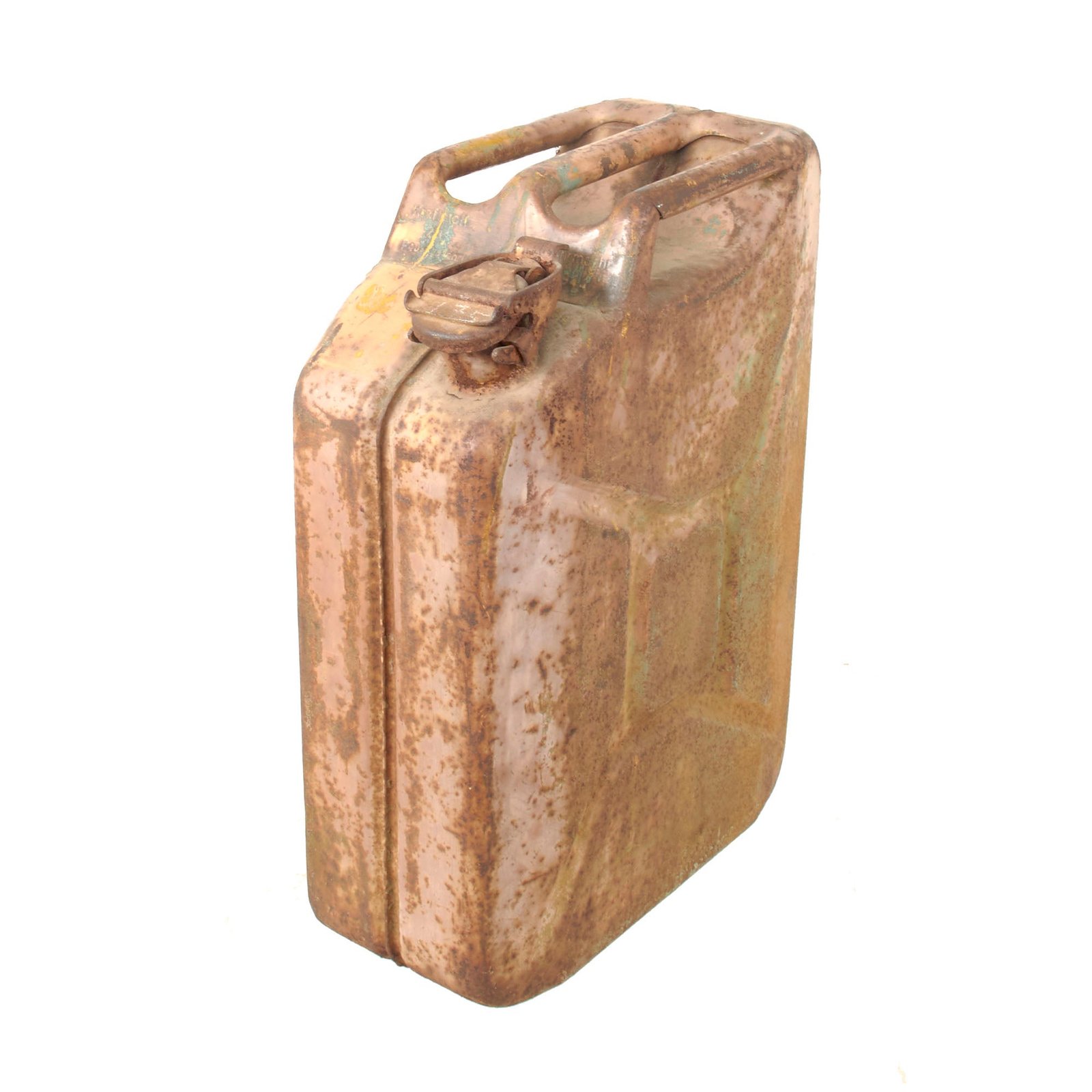 Buy Original German WWII Wehrmacht 20 Liters Petrol Jerry Can with Afrikakorps Pink Paint | Original Firearms Antique For Sale
