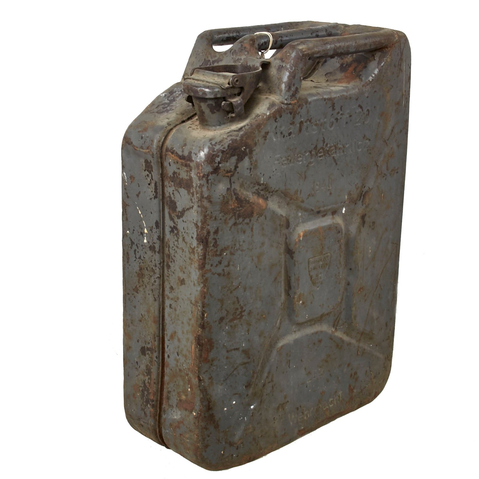 Buy Original German WWII Wehrmacht 20 Liters Petrol Jerry Can by Nowack Bautzen - Dated 1940 | Original Firearms Antique For Sale