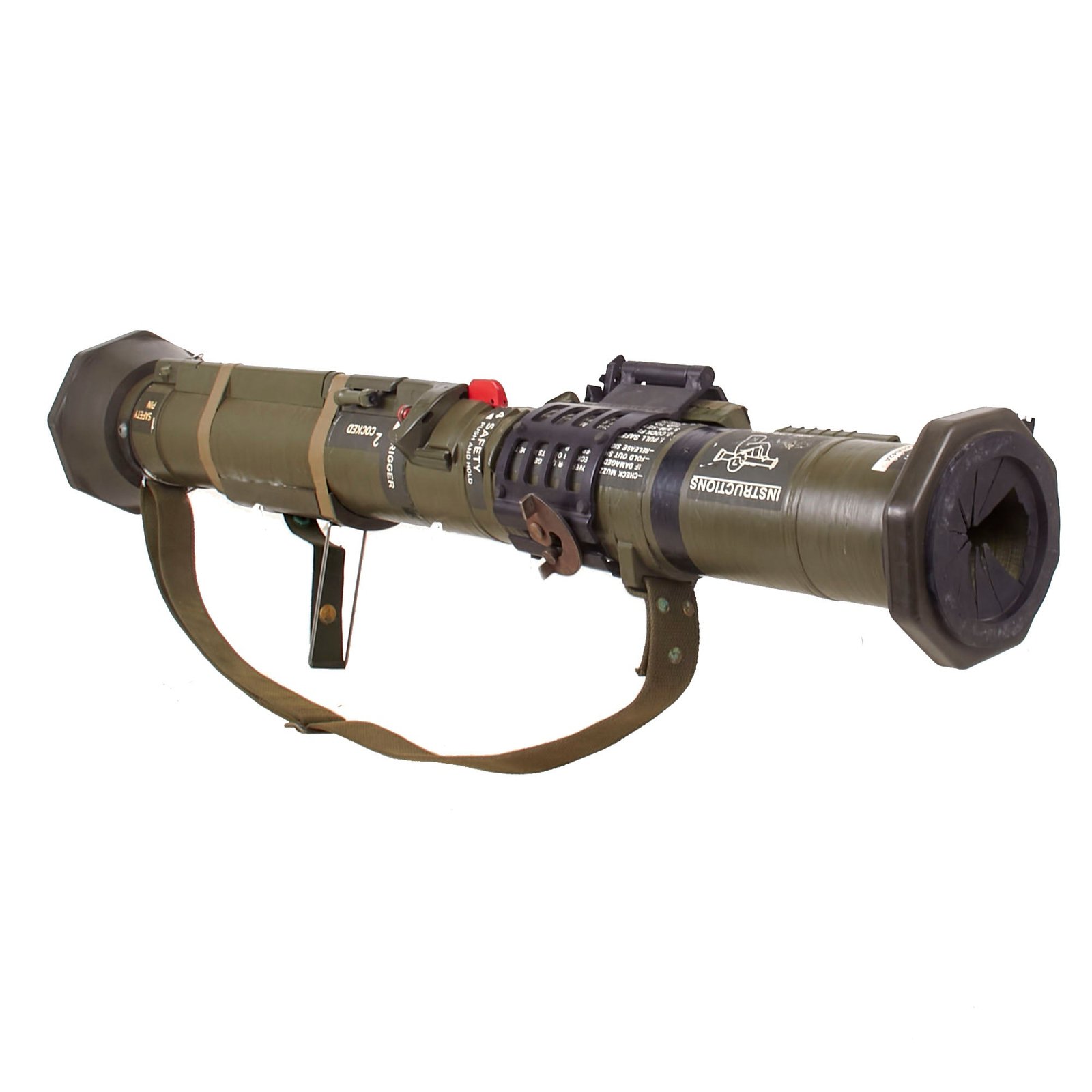 Buy Original U.S. M136 AT-4 Recoilless Smoothbore 84mm Anti-Tank Launcher with Night Vision Sight Bracket and Sling - Inert | Original Firearms Antique For Sale