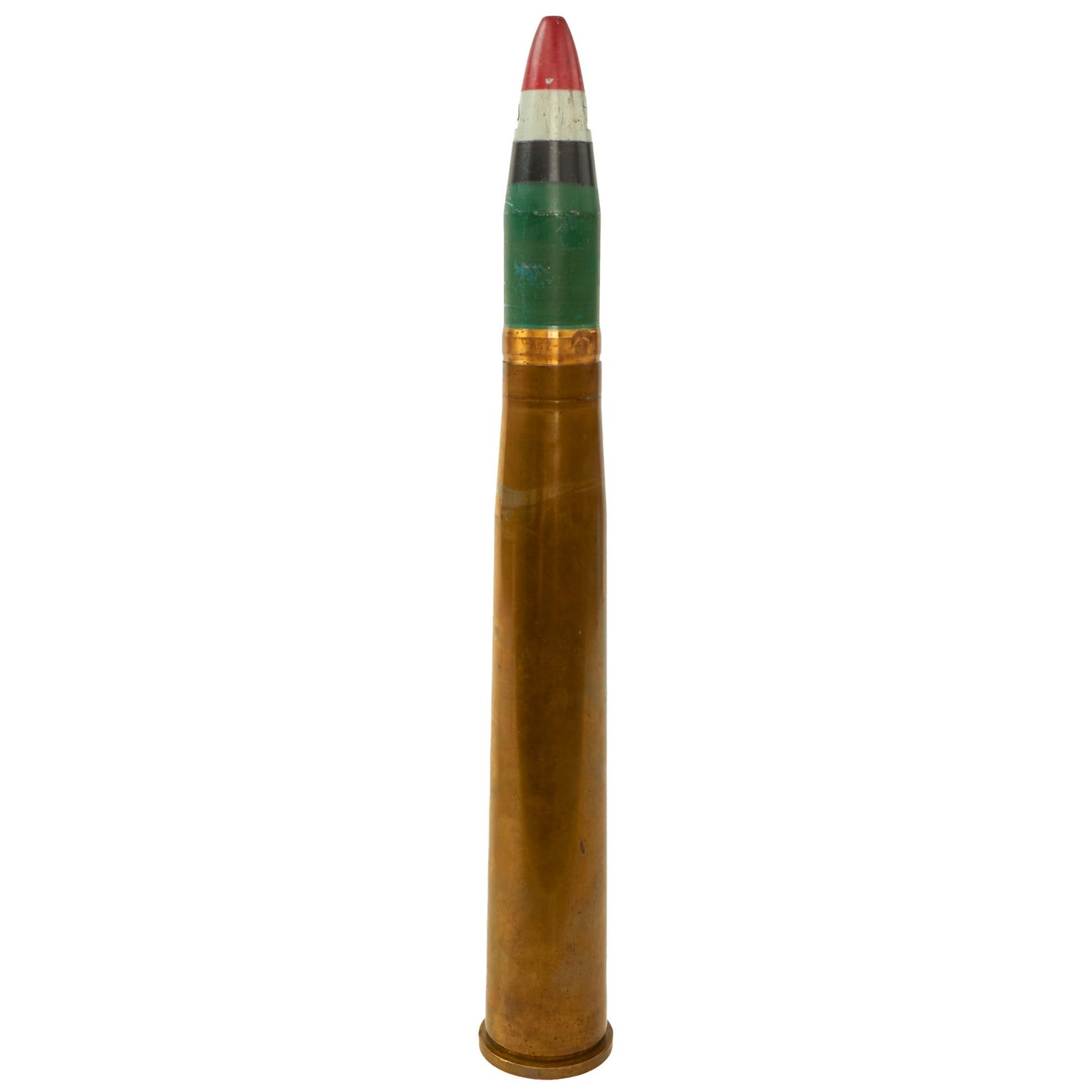 Buy Original U.S. WWII 1944 Dated 40mm Bofors Gun Round - Excellent Paint & Markings - Inert | Original Firearms Antique For Sale