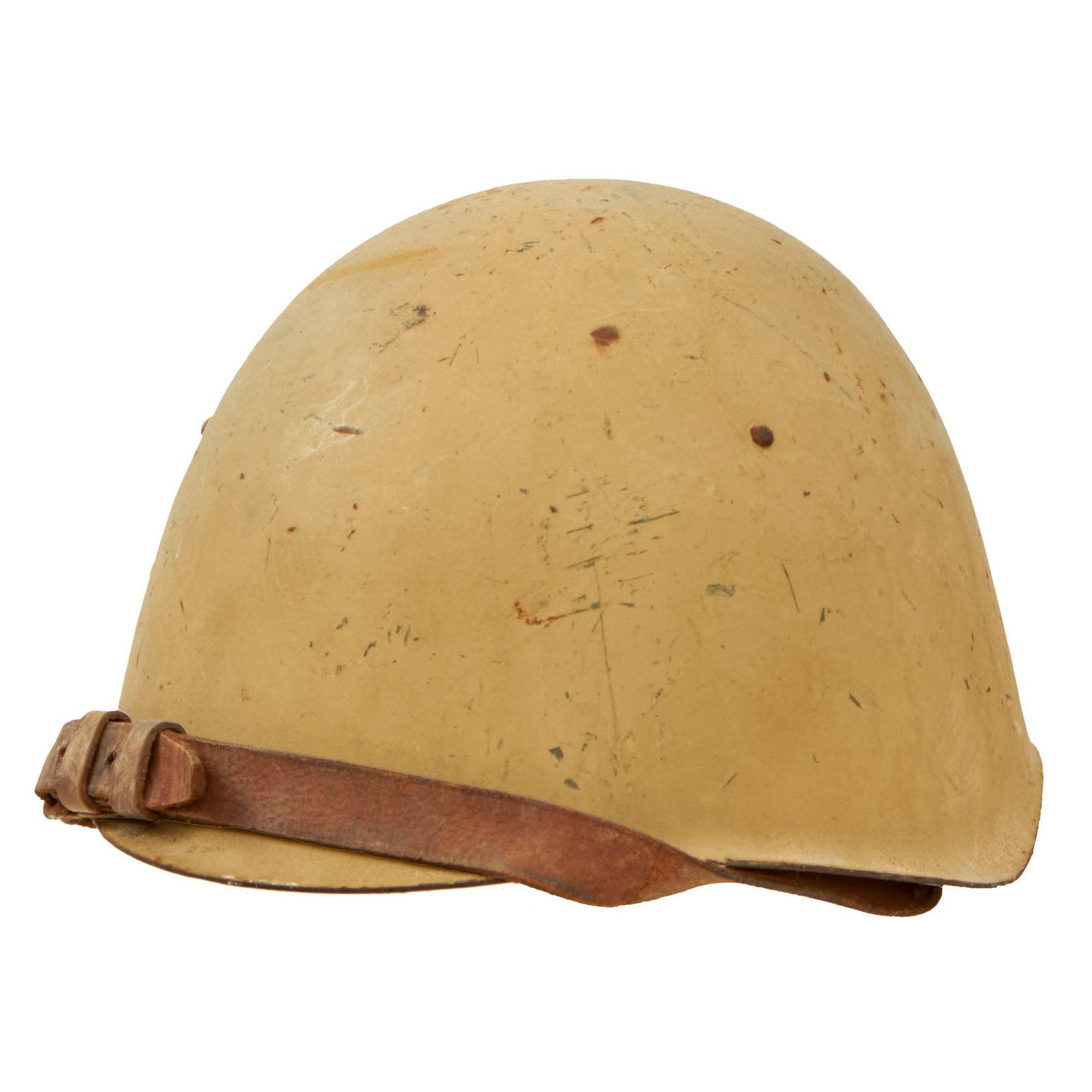 Buy Original U.S. Operation Iraqi Freedom Iraqi-Used Wz50 Steel Helmet with Desert Tan Paint | Original Firearms Antique For Sale