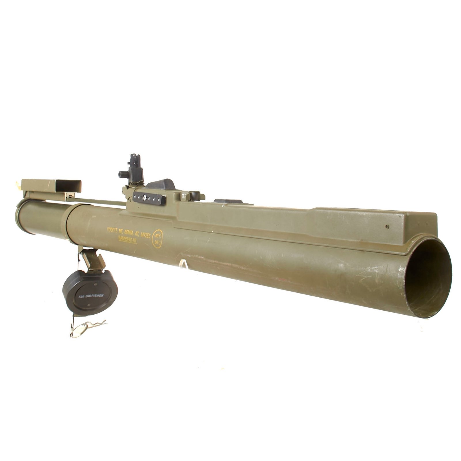 Buy Original U.S. Global War on Terror INERT M72E5 Light Anti-Tank Weapon LAW Rocket Propelled Grenade Launcher with Sight Rails | Original Firearms Antique For Sale