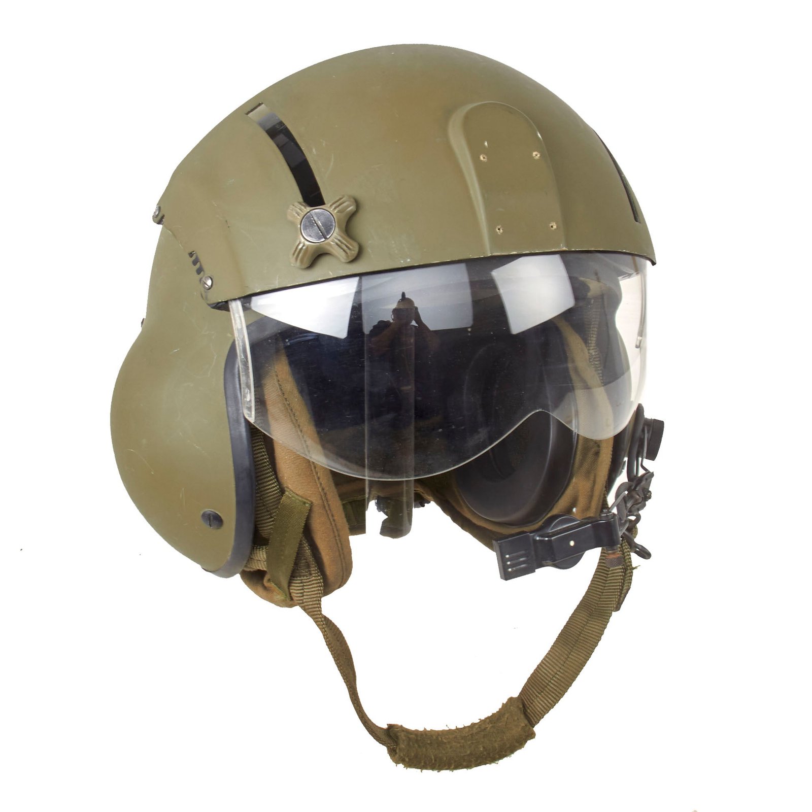 Buy Original U.S. Modern Helicopter Pilot Gentex SPH-4B Helmet with Upgraded SPH-5 Dual Lenses - Dated 1994 | Original Firearms Antique For Sale