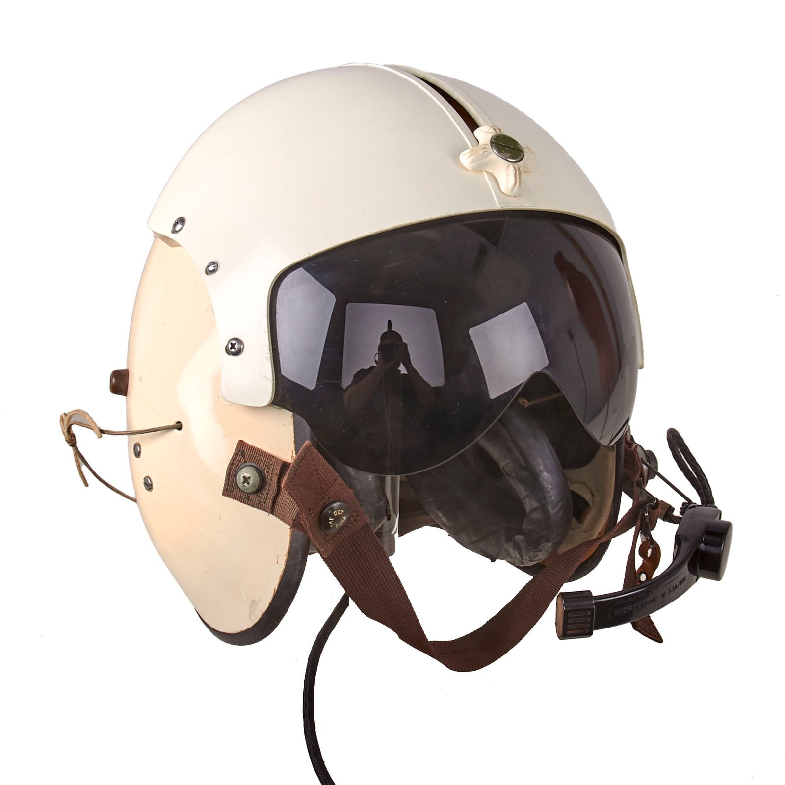 Buy Original U.S. Vietnam War Era Named APH-5 Helicopter Pilot Flying Helmet by Gentex Corporation - Dated 1966 | Original Firearms Antique For Sale