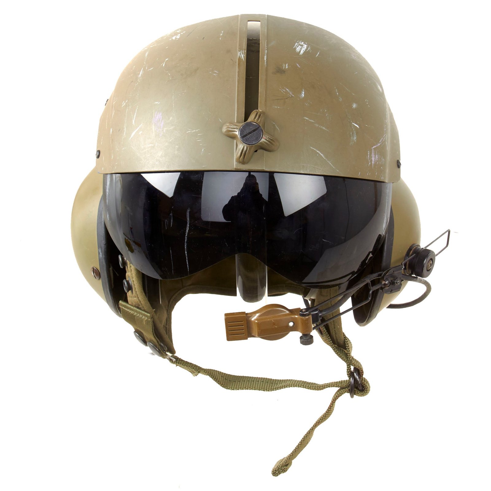 Original U.S. Cold War Gentex SPH-4 Helicopter Pilot Helmet - Dated 1988 - Size Regular