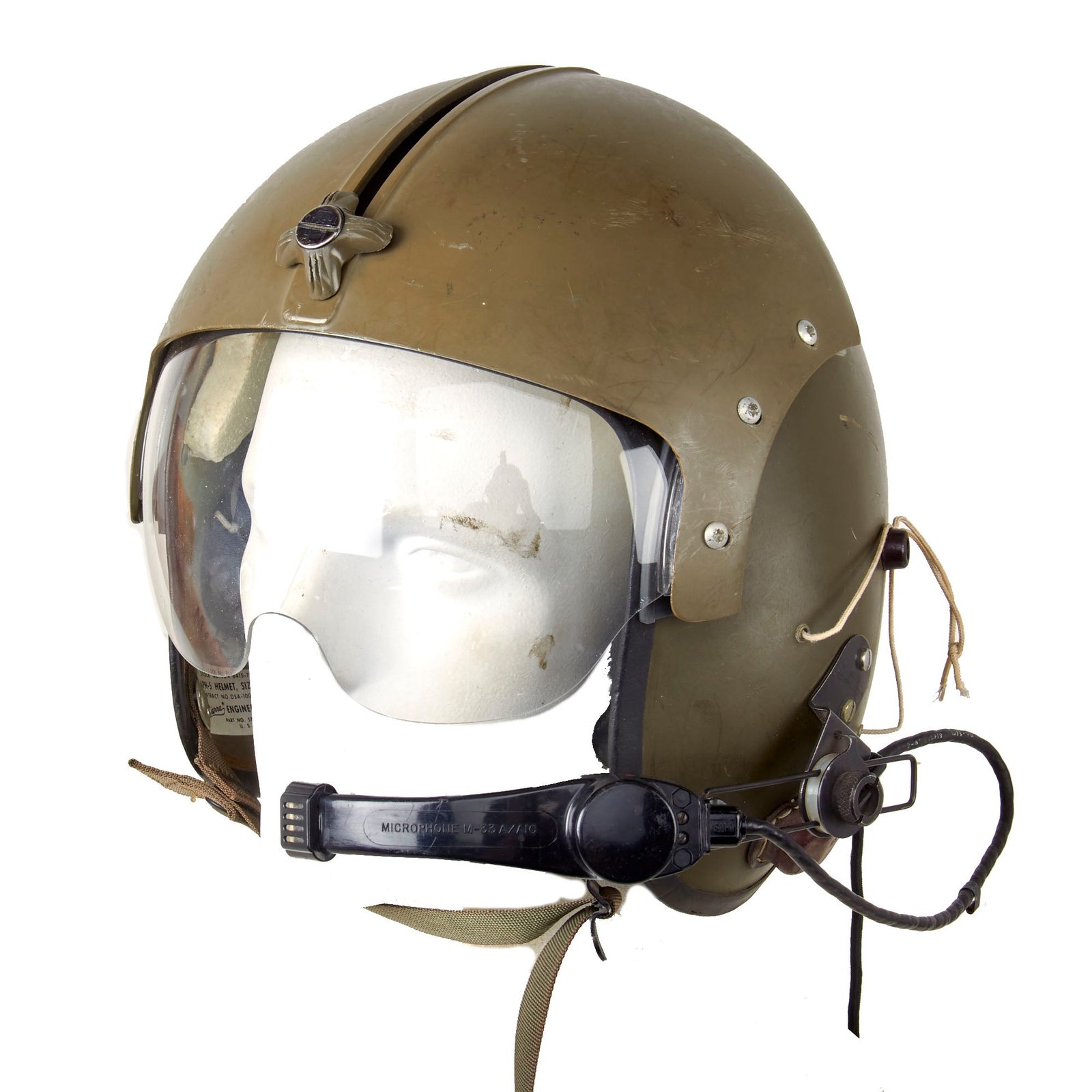 Buy Original U.S. Vietnam War APH-5 Helicopter Pilot Flying Helmet by Sierra Engineering Co. - Dated 1968 | Original Firearms Antique For Sale