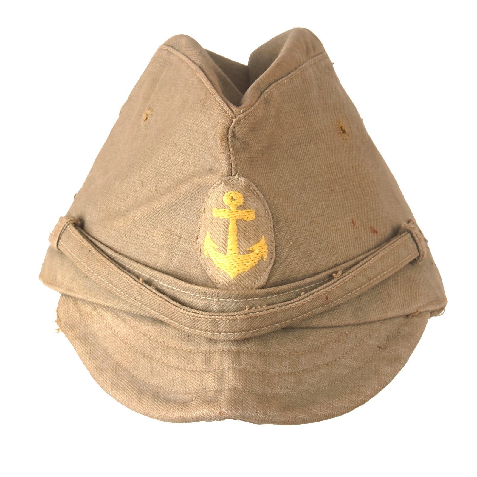 Buy Original WWII Japanese Special Naval Landing Forces Cotton Forage Cap Dated 1944 - SNLF | Original Firearms Antique For Sale