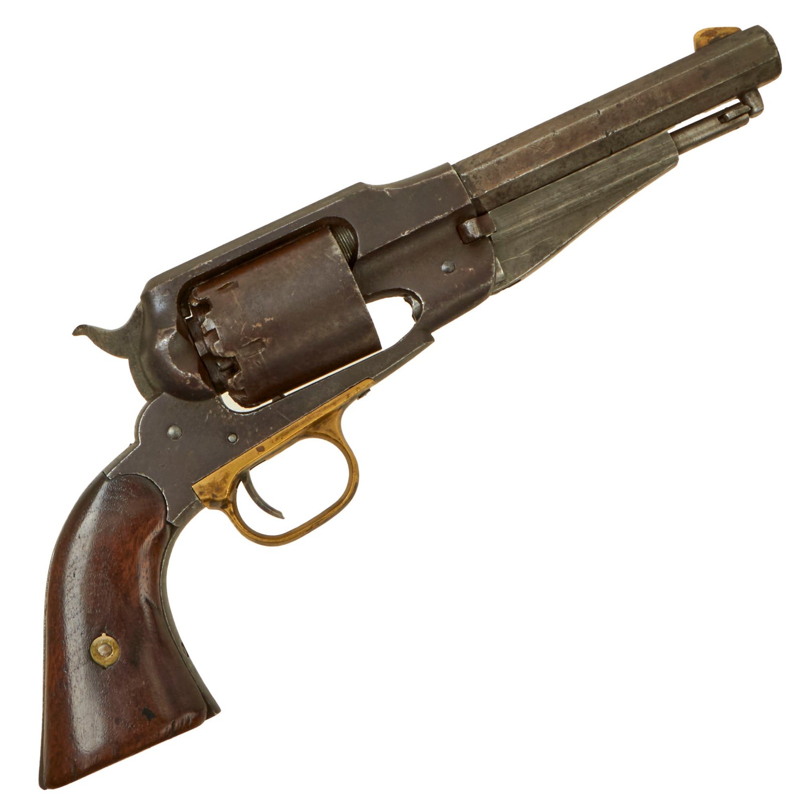 Buy Original U.S. Civil War Remington New Model 1863 Army .44cal Percussion Revolver with Shortened 5 3/4" Barrel - Serial 56974 | Original Firearms Antique For Sale