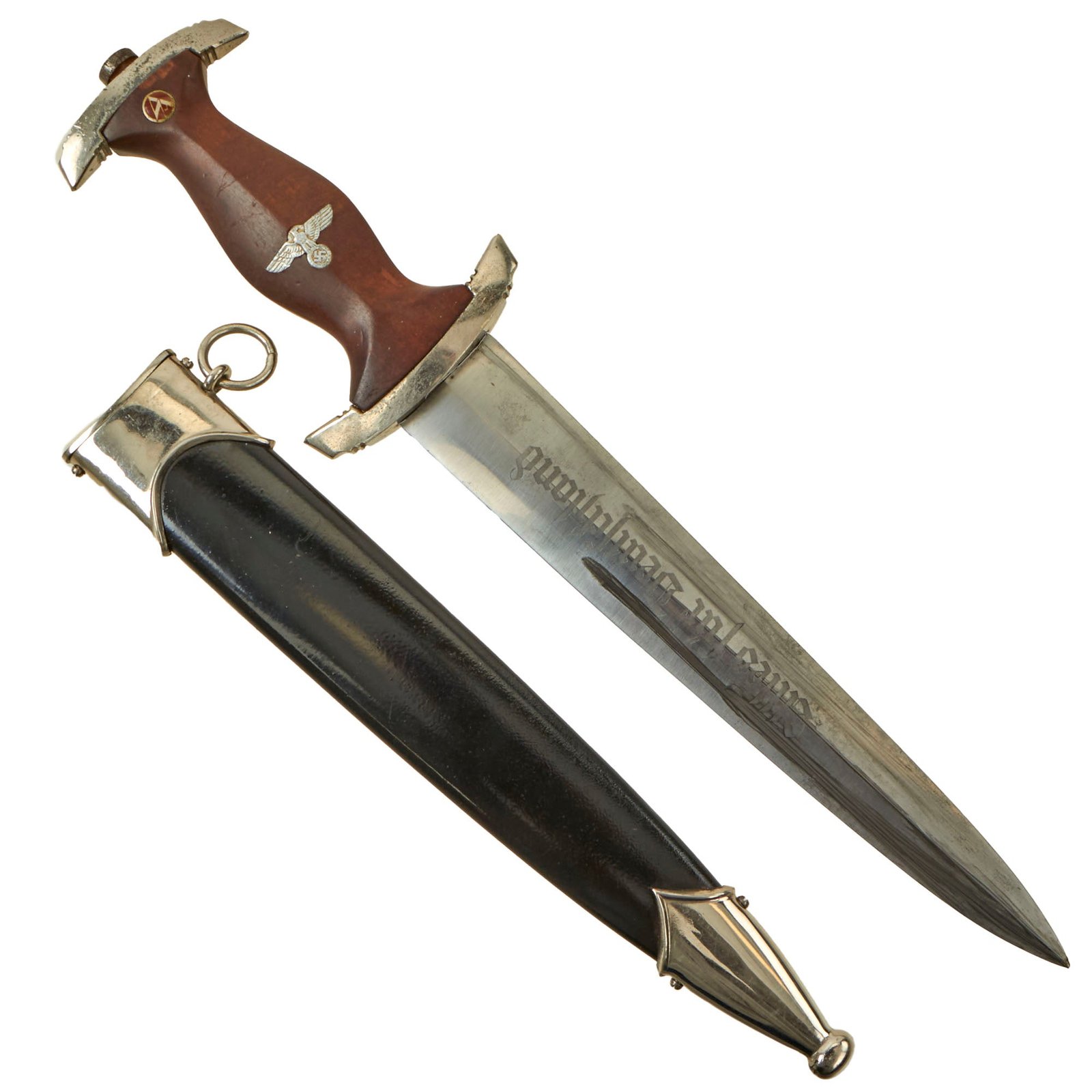 Buy Original German WWII NSKK Dagger by Rare Maker WMW Max Weyersberg with Scabbard - RZM M7/12 | Original Firearms Antique For Sale