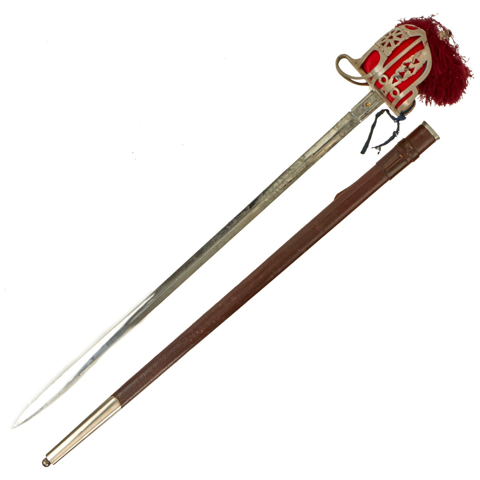 Buy Original Scottish Pre-WWI Cameron Highlander P1828 Claymore Basket-Hilted Broadsword of Captain Duncan Gordon Davidson with Research & Wilkinson Letter - Severely Wounded at Dickebush in 1915 | Original Firearms Antique For Sale
