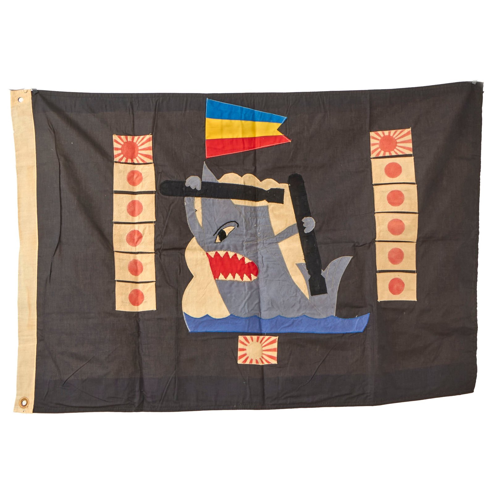 Buy Original U.S. Post-WWII Made Battle Flag of the USS Cubera Submarine - 27½ x 40½” - Likely Misidentified | Original Firearms Antique For Sale