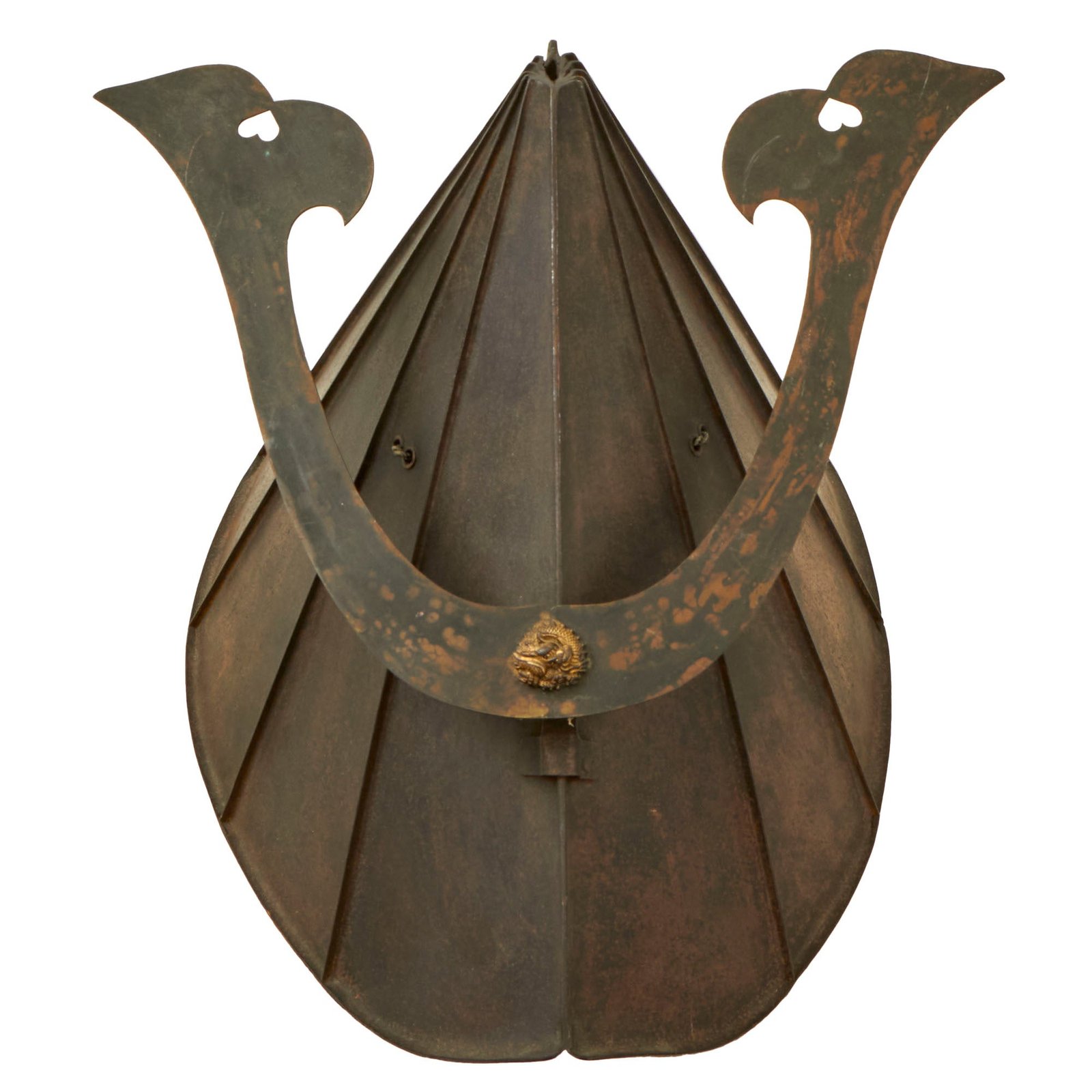Buy Original Japanese Edo Period Conical 12-Panel Iron Jingasa Helmet with Kuwagata Maeda & Liner | Original Firearms Antique For Sale