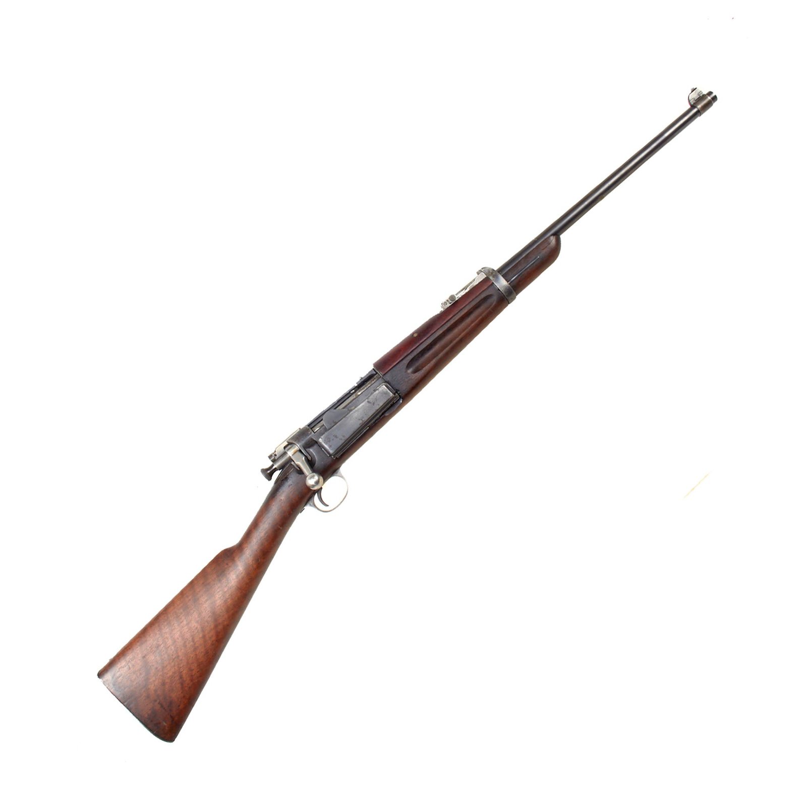 Buy Original U.S. Springfield Model 1896 Krag–Jørgensen Rifle Arsenal Converted to Carbine Serial 47507 with Cleaning Rod & Oiler - Made in 1896 | Original Firearms Antique For Sale