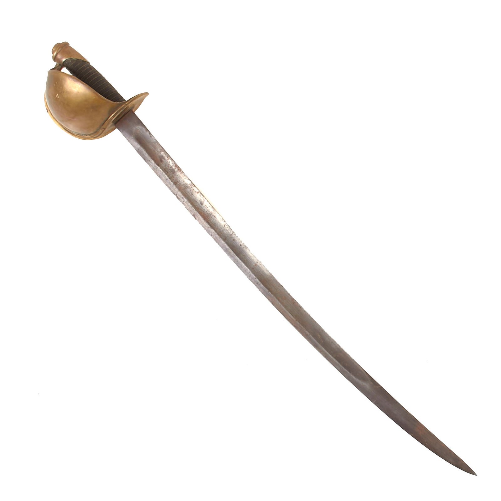 Buy Original U.S. Civil War Rare Model 1860 Naval Cutlass by Ames Mfg. Co. with Great Markings & Wire-Wrapped Grip - Dated 1862 | Original Firearms Antique For Sale