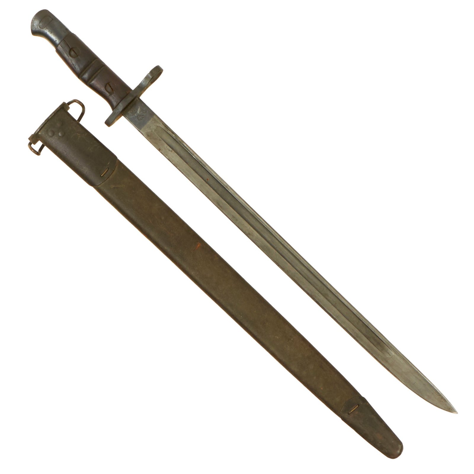 Buy Original U.S. WWI P1913 Enfield Rifle & Trench Gun Bayonet by Remington with M1917 Scabbard - Dated 1917 | Original Firearms Antique For Sale