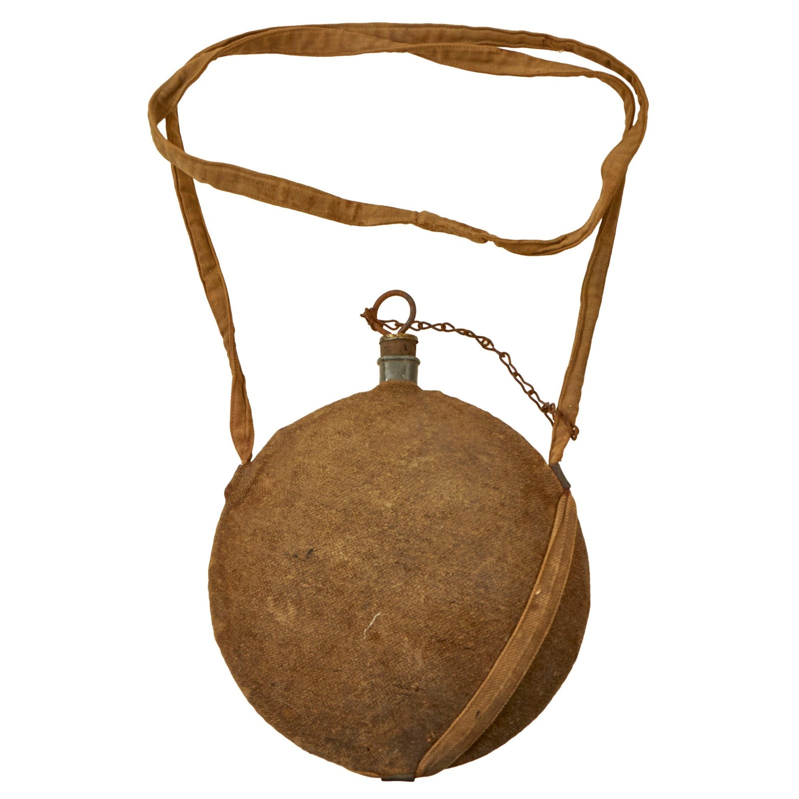 Buy Original U.S. Civil War M1858 Smoothside Canteen with Cover & Rare Federal Issue Sling | Original Firearms Antique For Sale