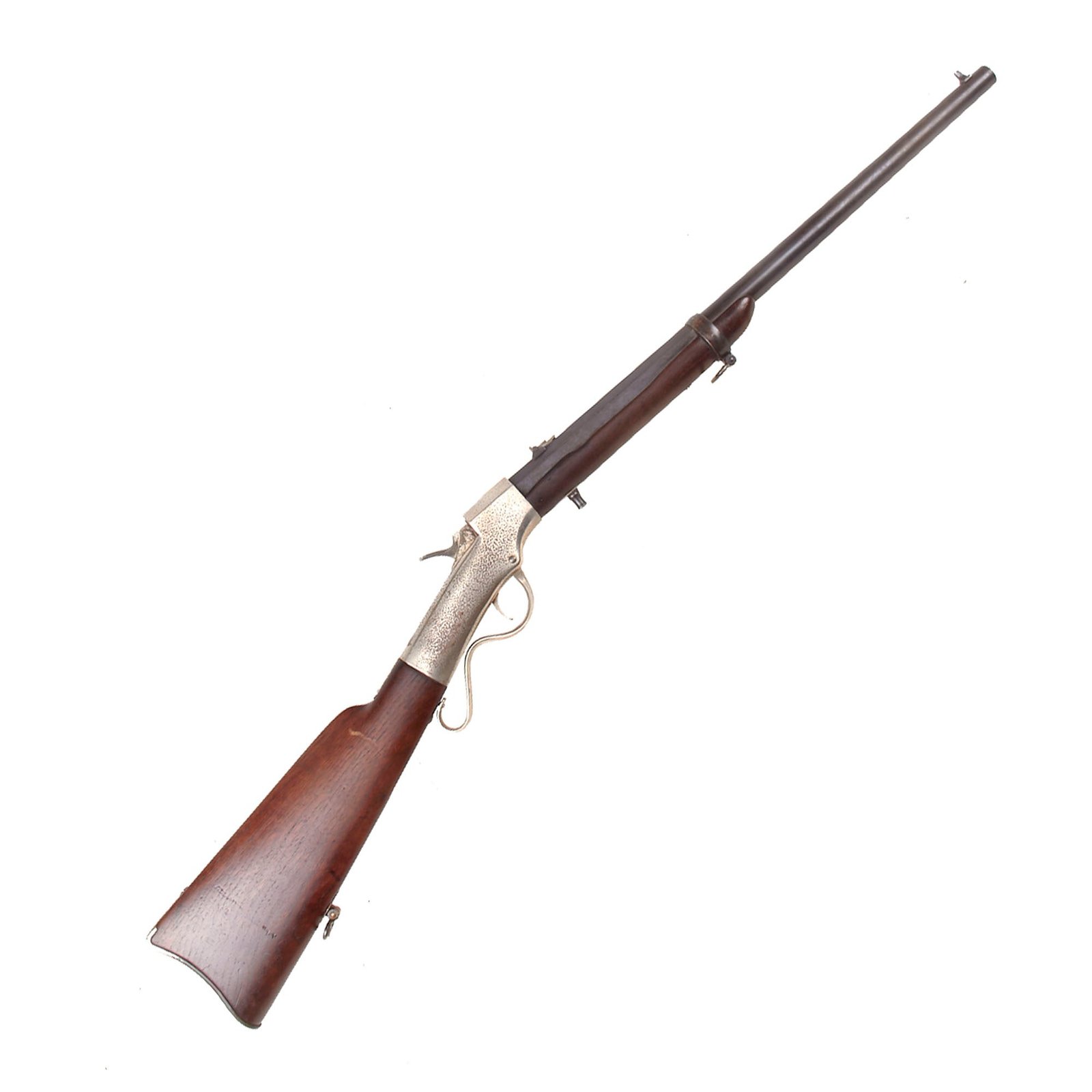 Buy Original U.S. Civil War Rare Ballard's Patent Falling Block Carbine by Ball & Williams Converted to .44 Centerfire for Frontier Use - Serial 1105 | Original Firearms Antique For Sale