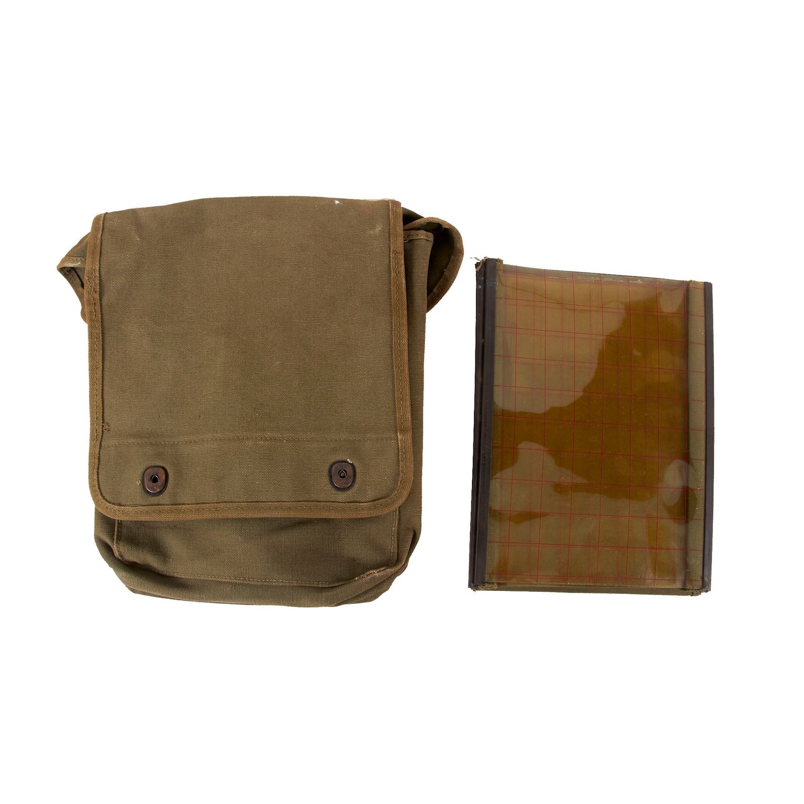 Buy Original U.S. WWII M1938 USMC Dispatch Map Case with Insert - Dated 1944 - No Strap | Original Firearms Antique For Sale
