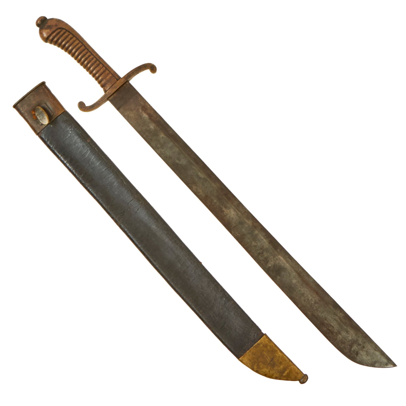 Buy Original German 19th Century Saxon M.1840 Faschinenmesser Pioneer Artillery Short Sword - Regiment Marked | Original Firearms Antique For Sale