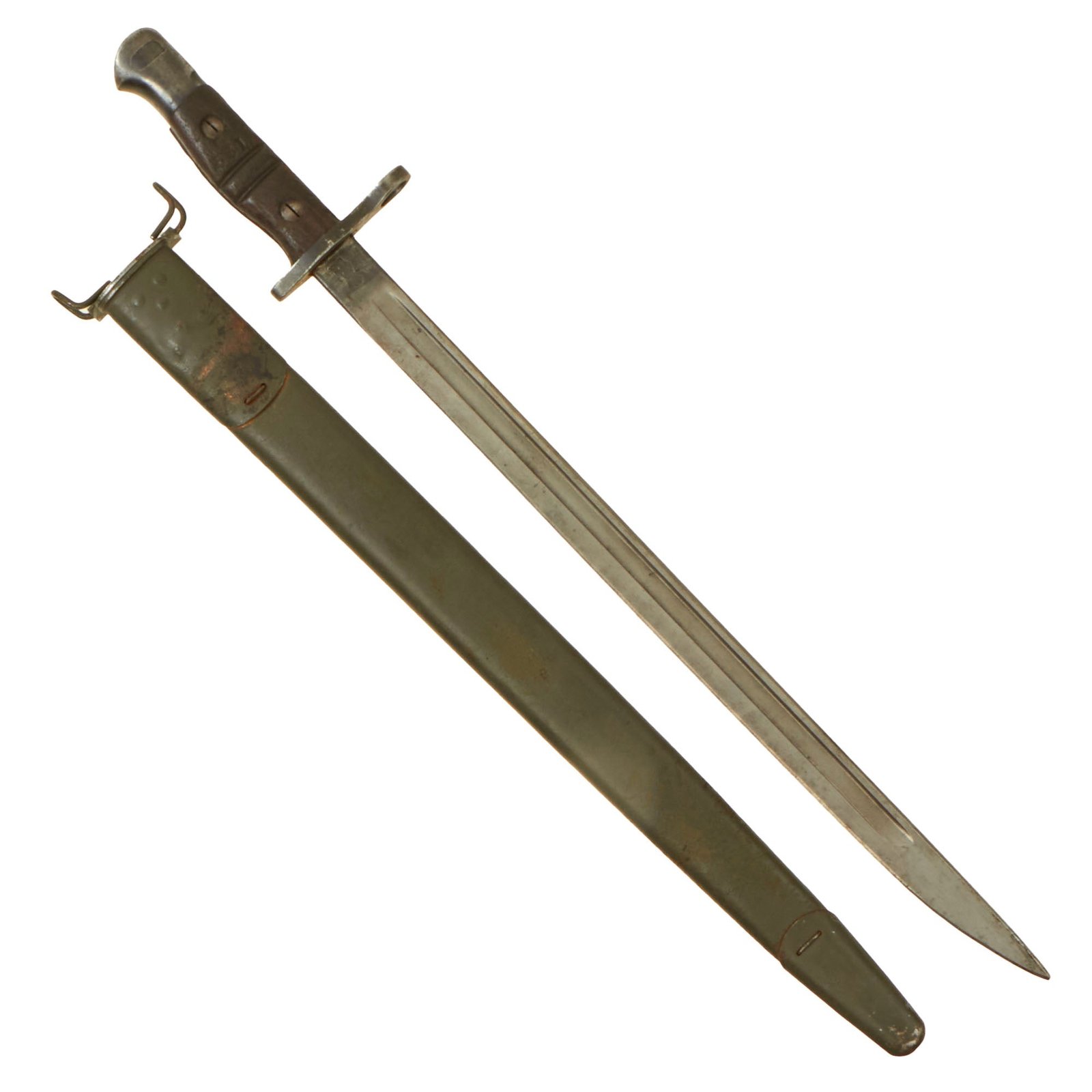 Buy Original U.S. WWI M1917 Enfield Rifle & Trench Gun Bayonet by Remington with Scabbard - Dated 1917 | Original Firearms Antique For Sale