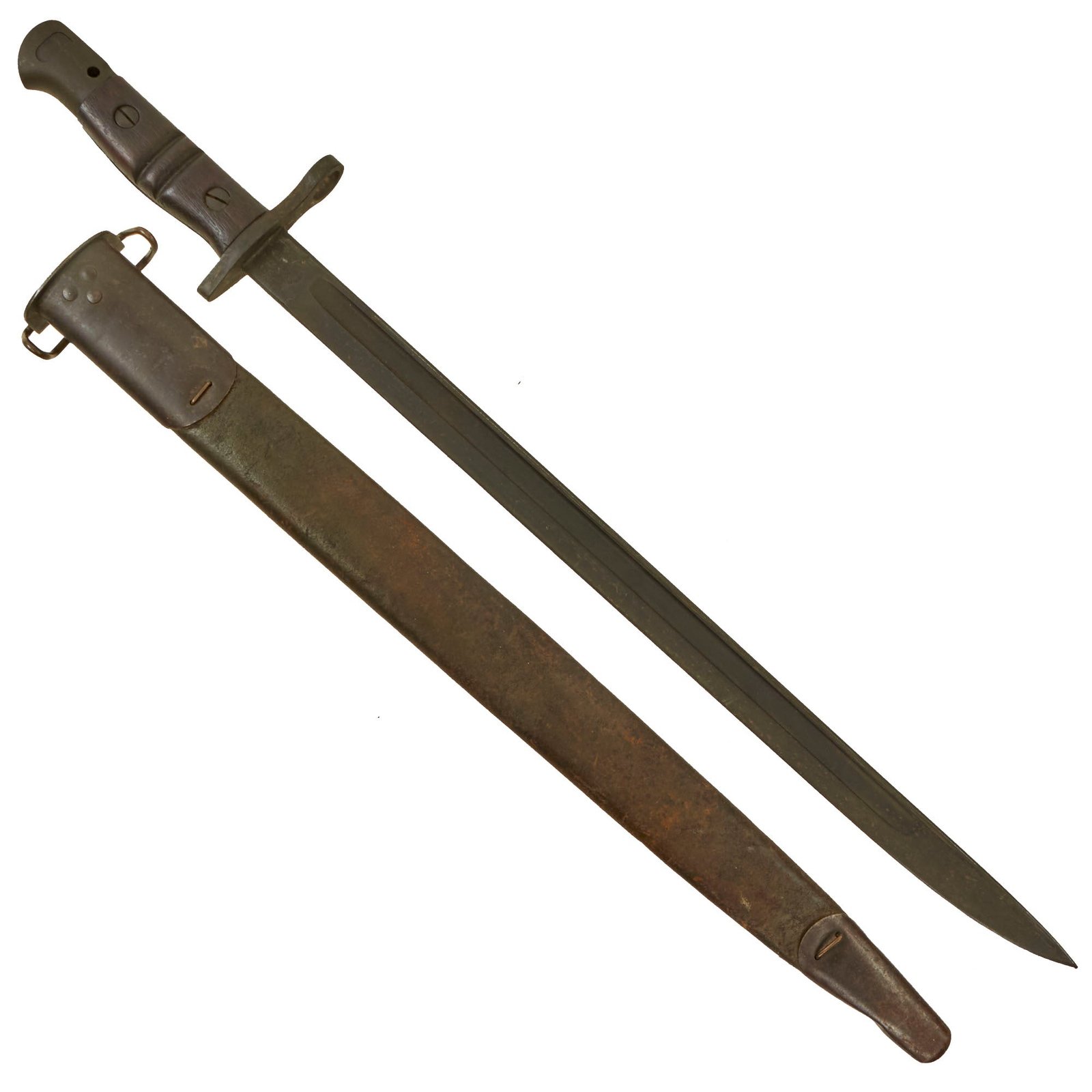 Buy Original U.S. WWI M1917 Enfield Rifle & Trench Gun Bayonet by Remington with Scabbard - Dated 1917 | Original Firearms Antique For Sale