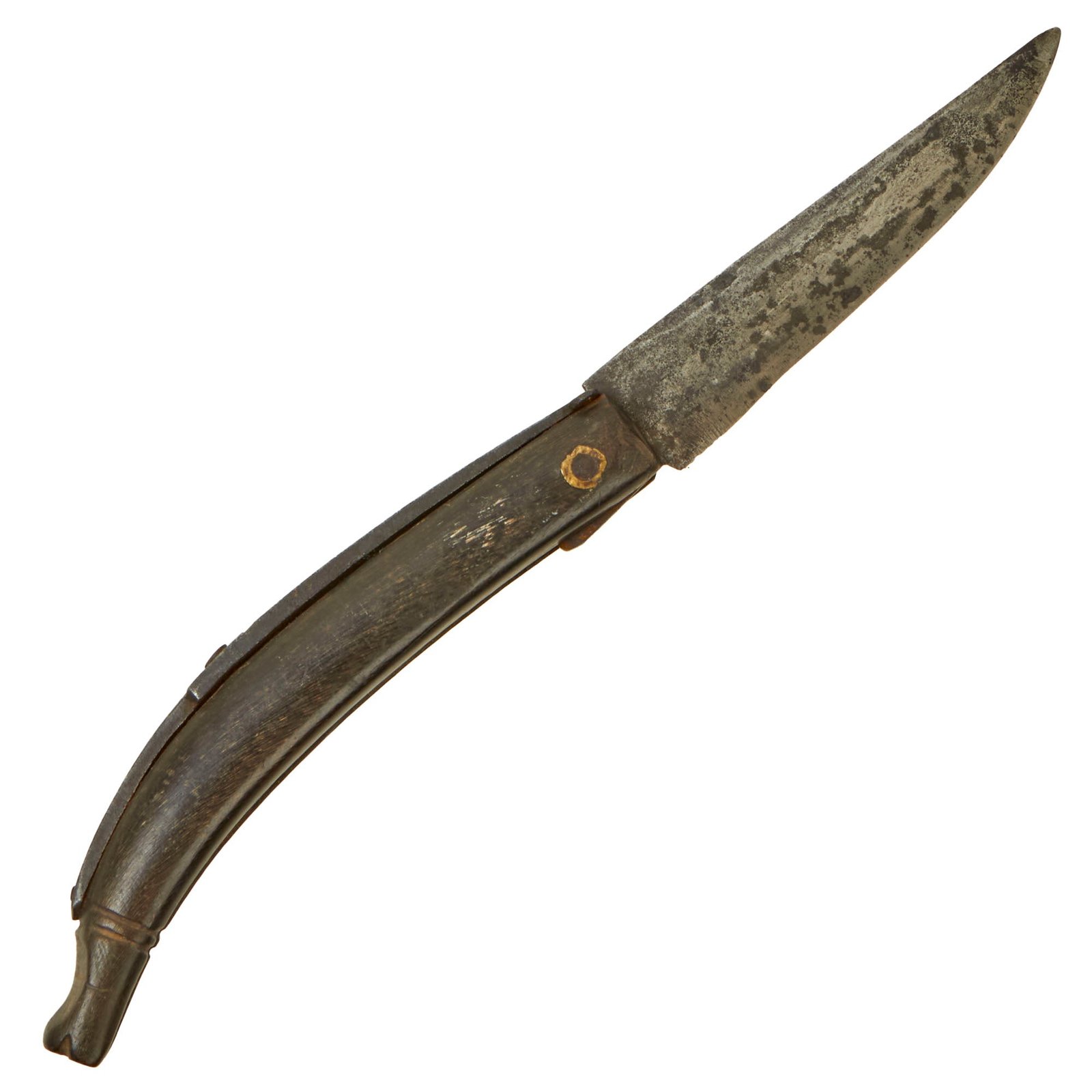 Buy Original U.S. Revolutionary War Era Horn Handled Folding Lockback Knife | Original Firearms Antique For Sale