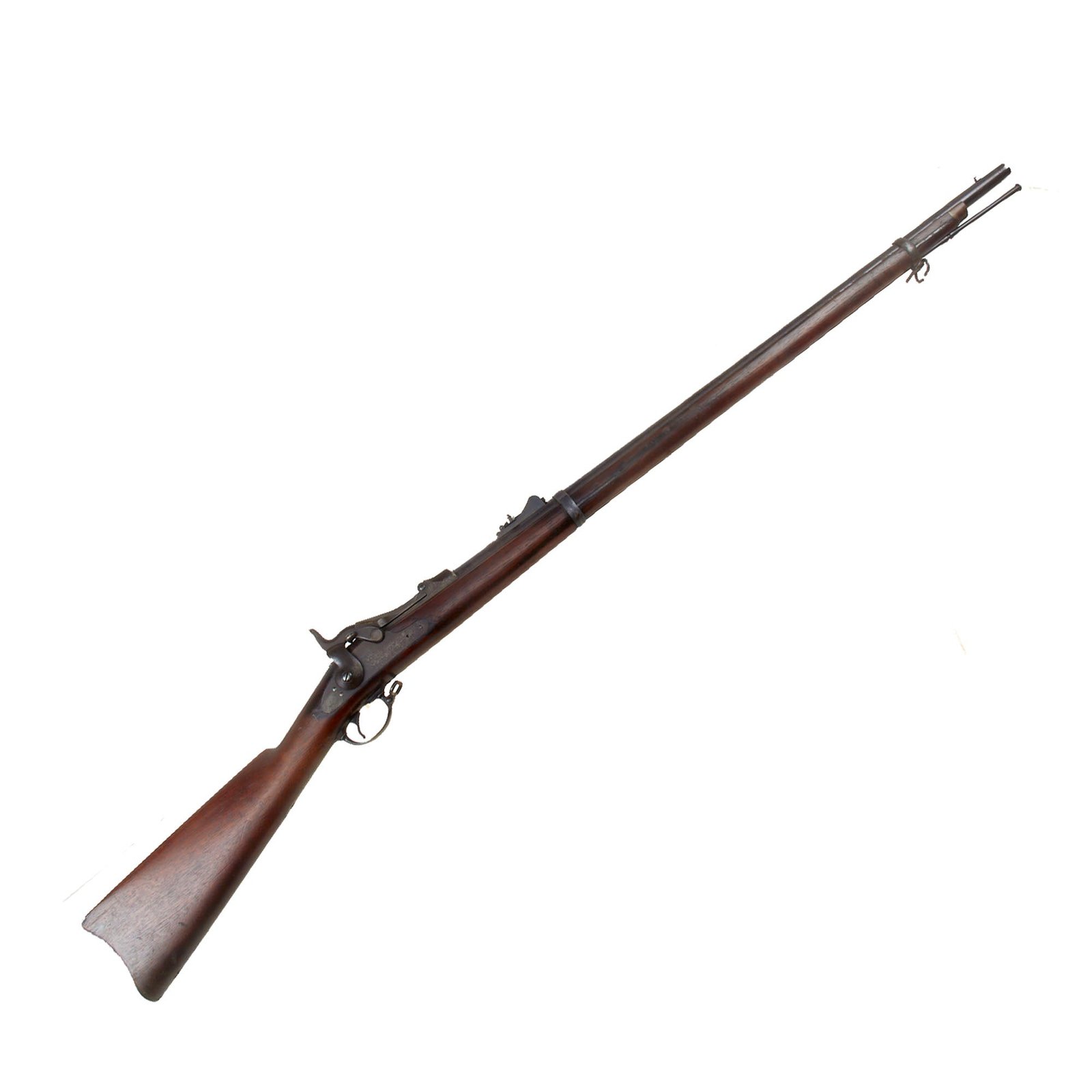 Buy Original U.S. Springfield Trapdoor Model 1873 Rifle made in 1885 with Standard Cleaning Rod - Serial No. 268071 | Original Firearms Antique For Sale