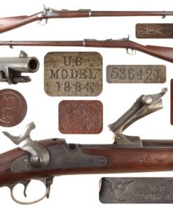 Original U.S. Springfield Trapdoor Model 1884 / 1888 Round Rod Bayonet Rifle Made in 1892 - Serial 536421