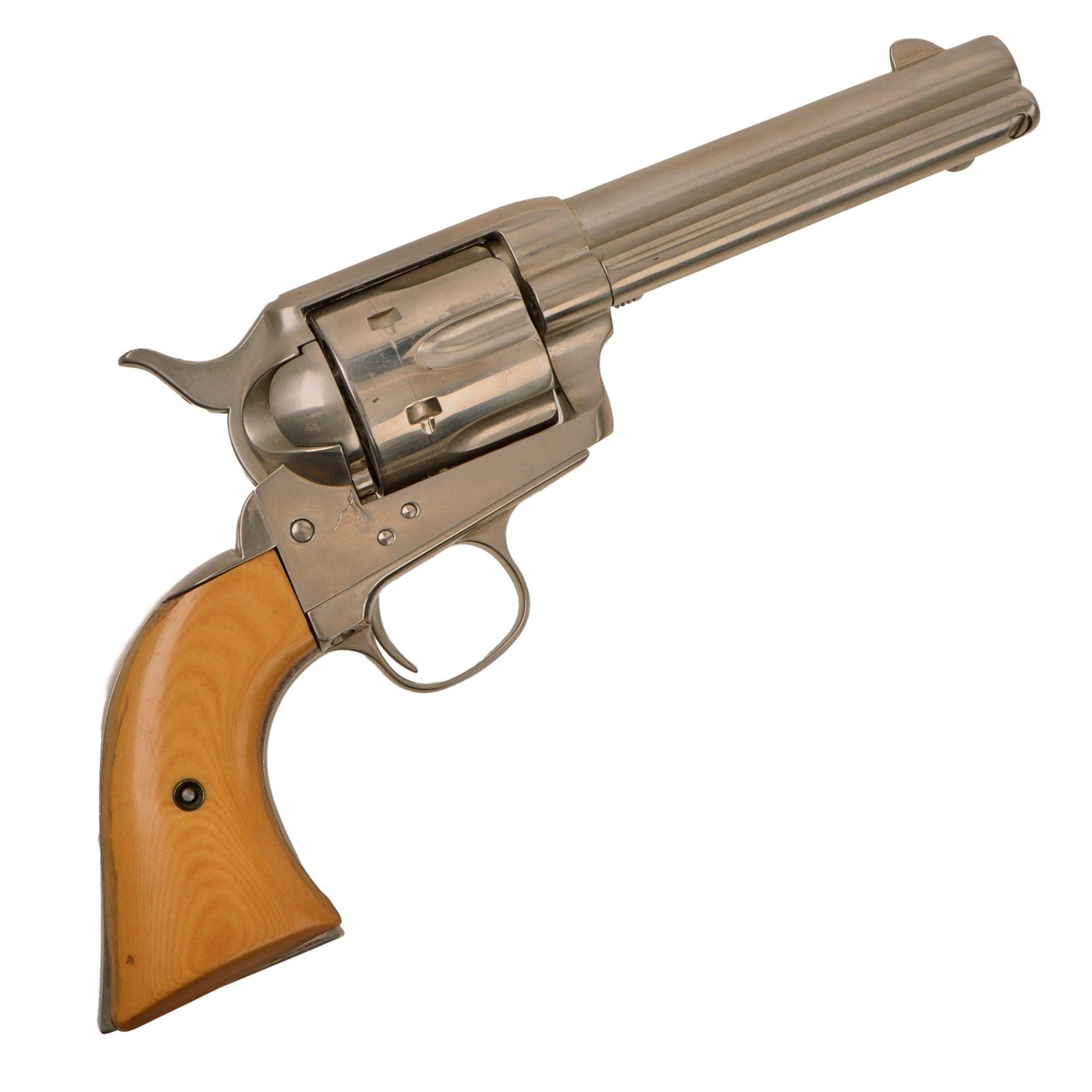 U.S. Colt M1873 Single Action Army 'Peacemaker' Bat Masterson Non-Firing Replica Revolver by Franklin Mint with Faux Ivory Grips