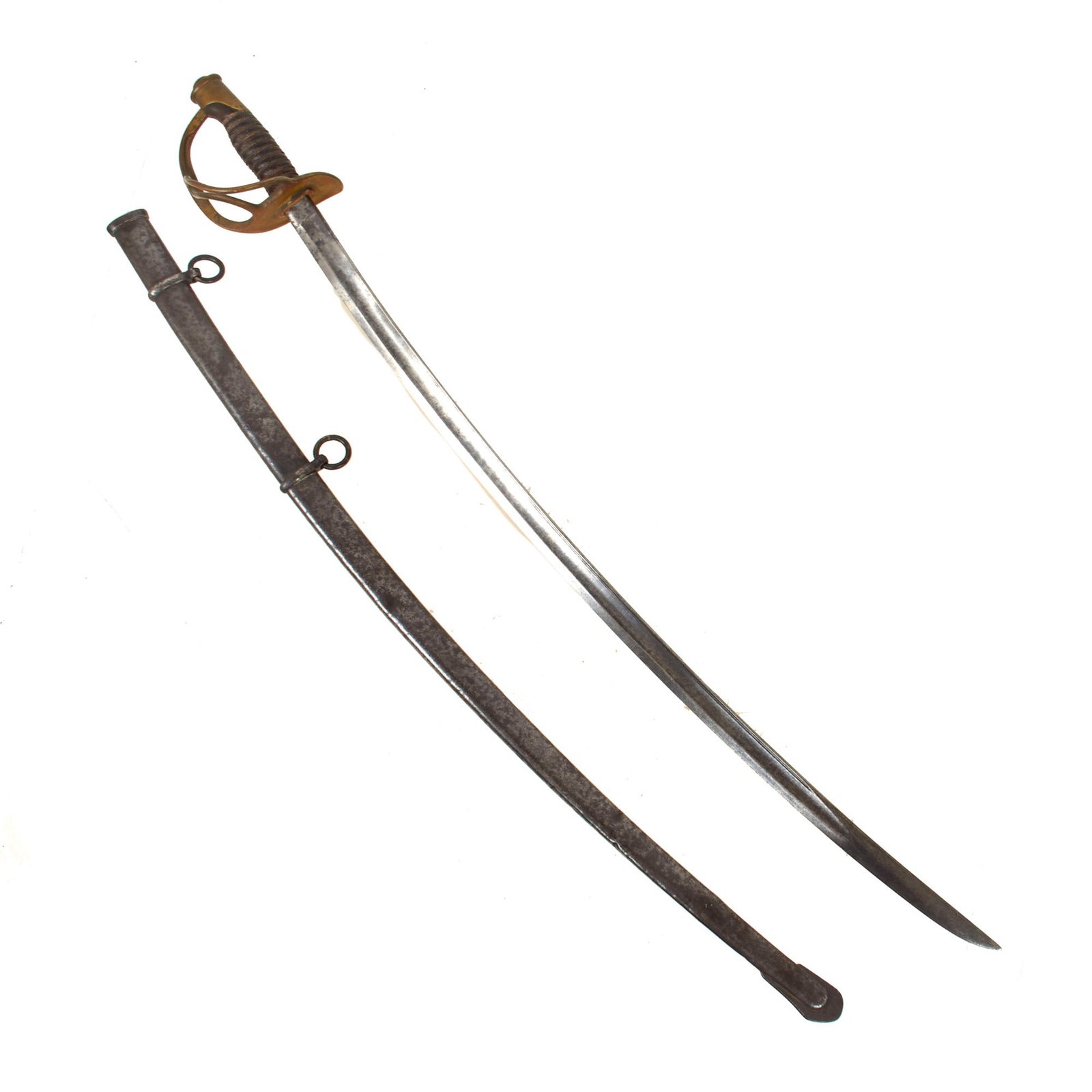 Original U.S. Civil War Model 1860 Light Cavalry Saber with Scabbard by Ames of Chicopee, Mass. - Dated 1863