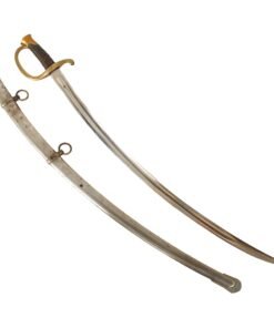 Original U.S. Civil War M-1840 Light Artillery Officers Saber by Ames Mfg. Co. with Scabbard and Nickeled Blade - Likely Dated 1862