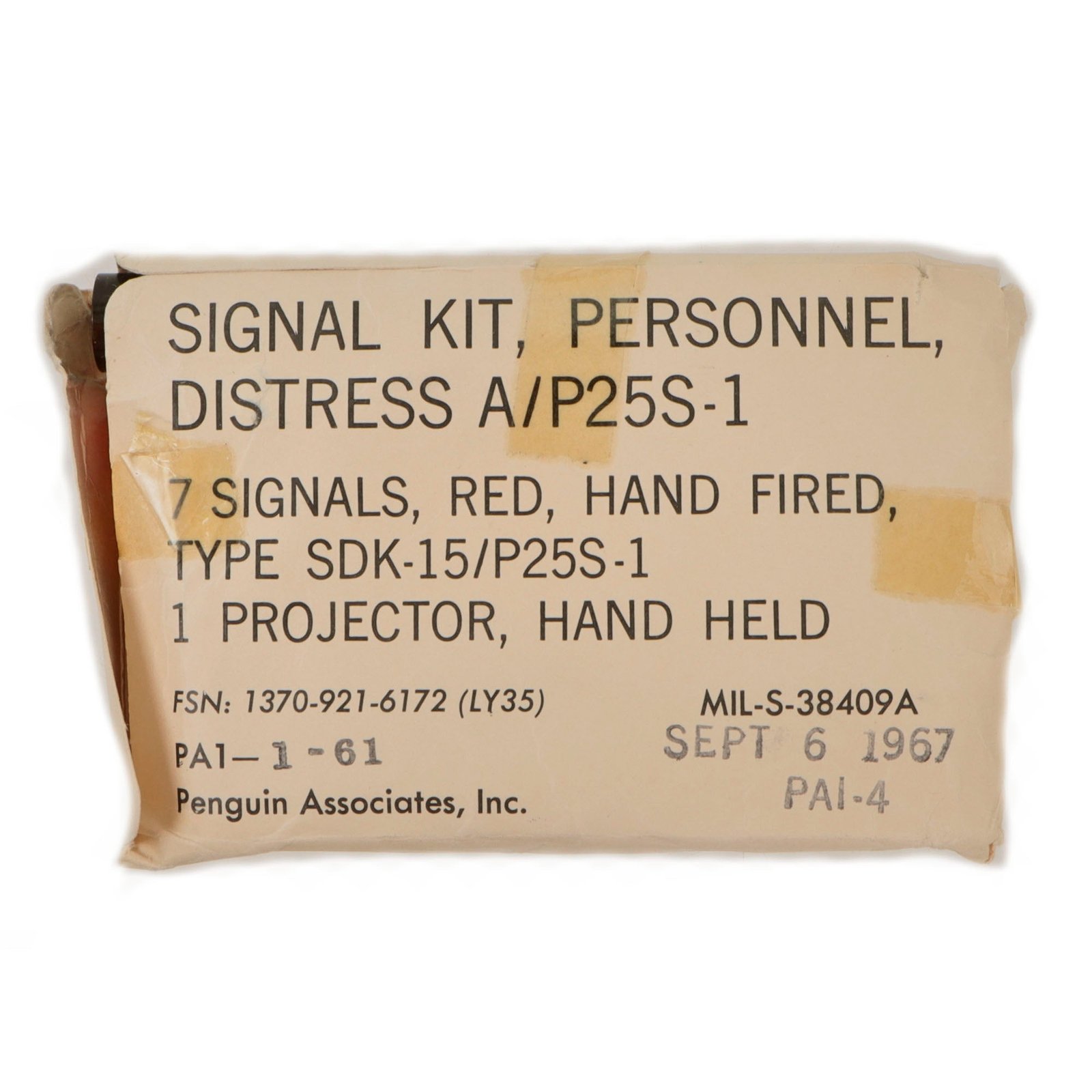Original U.S. Vietnam War Penflare Set in Original Packaging - Dated September 1967