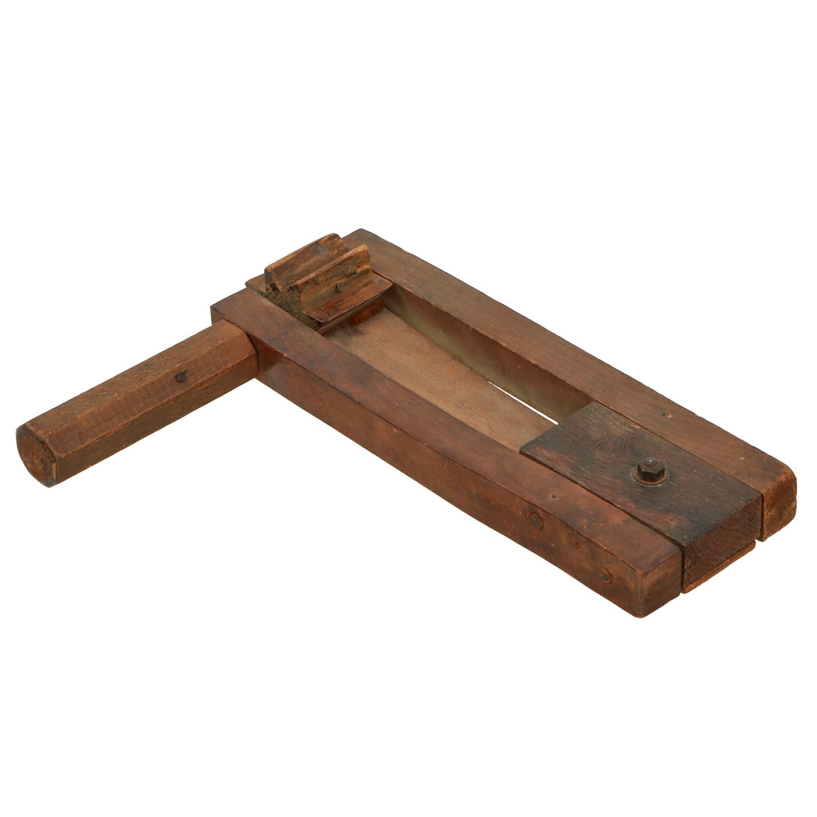 Original British WWII Wood Air Raid Alarm / Gas Rattle
