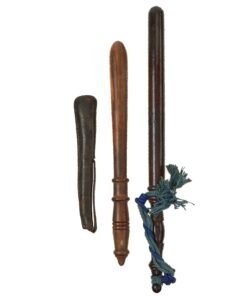 Original British & U.S. 1890s-1940s Vintage Truncheon Lot - Lot of Three