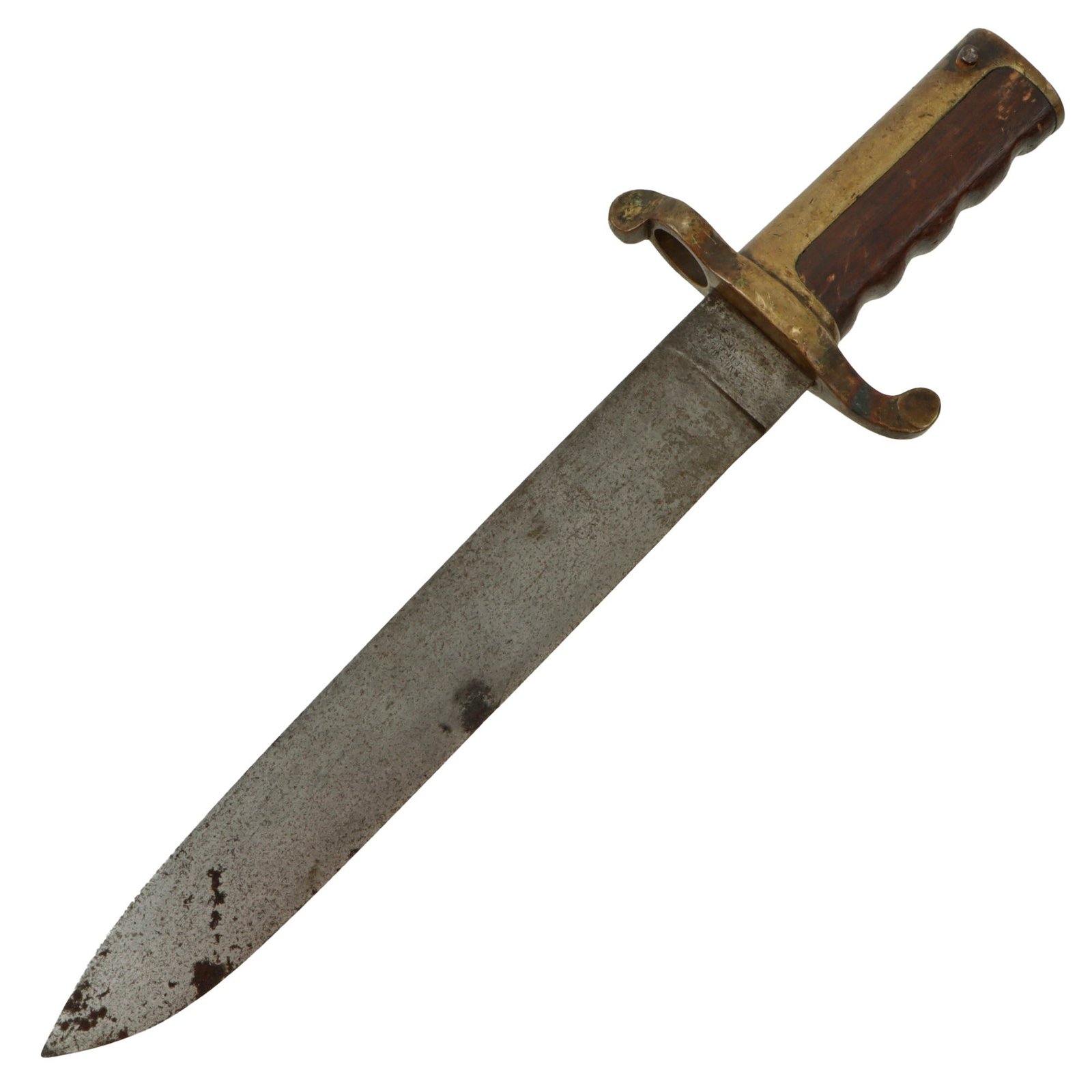 Original U.S. Civil War US Navy M1861 “Dahlgren” Bowie Knife Bayonet By Ames - Dated 1862