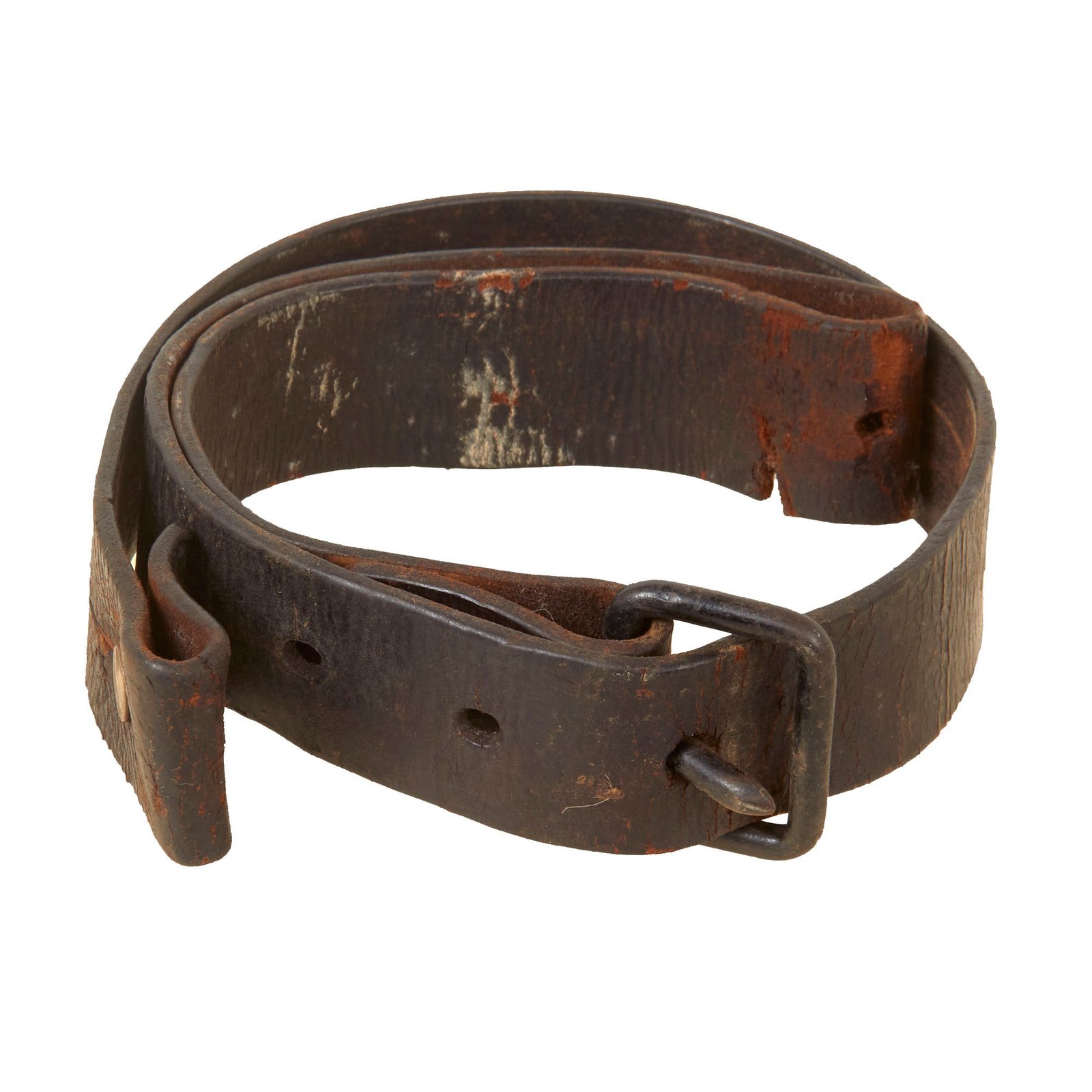 Original Imperial Japanese WWII Type 38 Arisaka Leather Rifle Sling - Rare