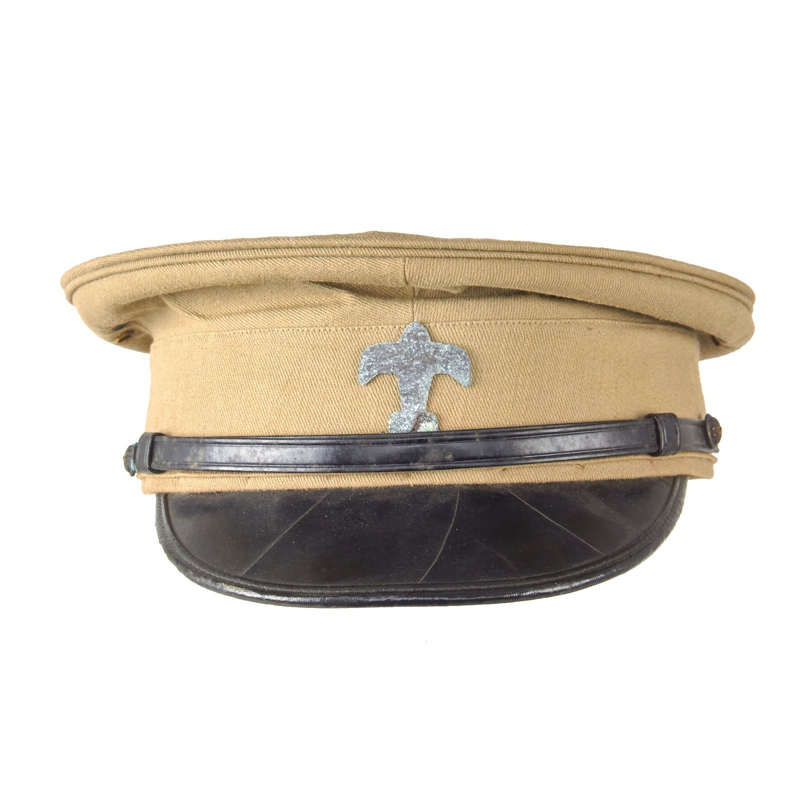 Original Imperial Japanese WWII Veteran’s Association Visor Cap with Plane Badge
