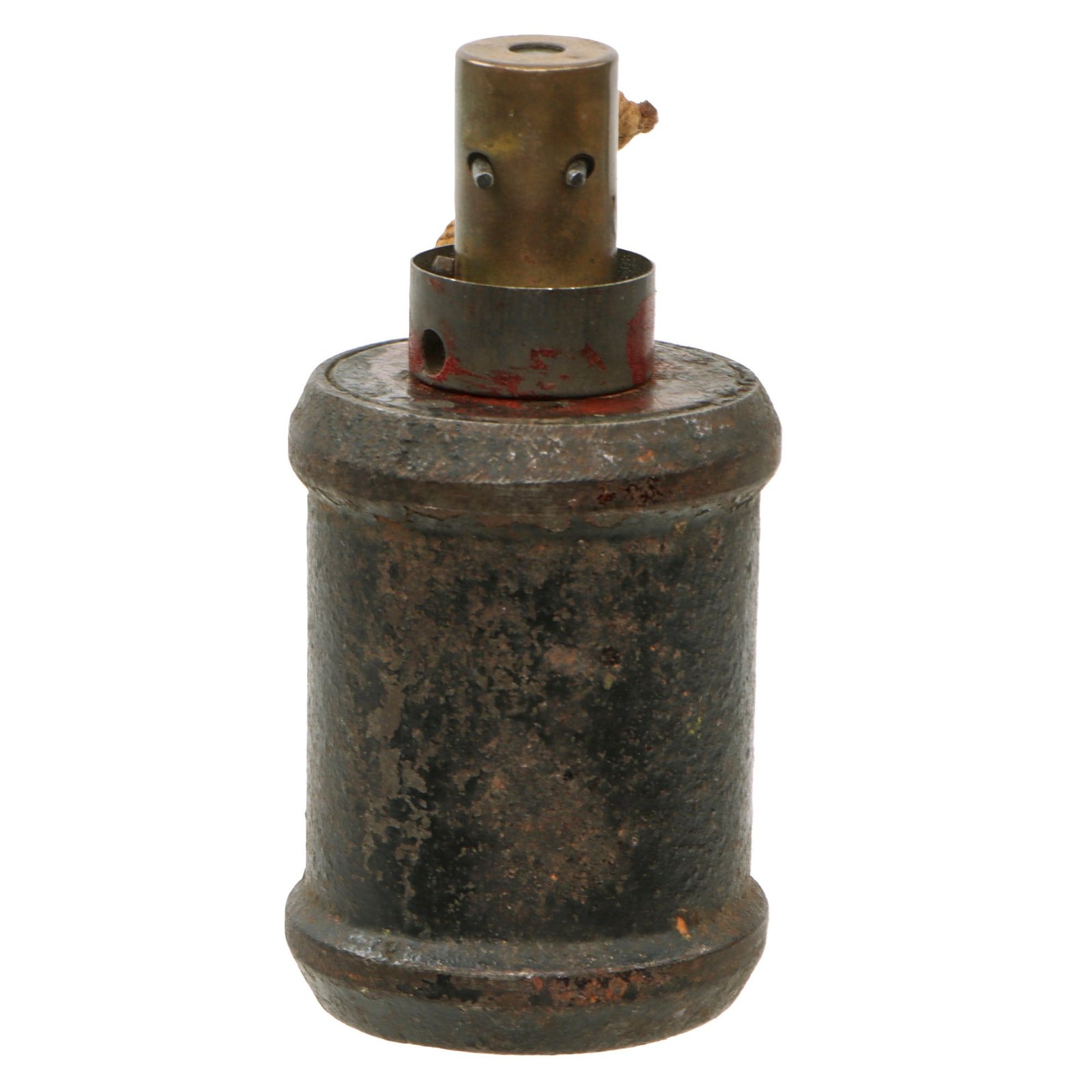 Original Japanese WWII Inert Type 99 Kiska Hand Grenade with Fuse & Pull String - Dated 1942