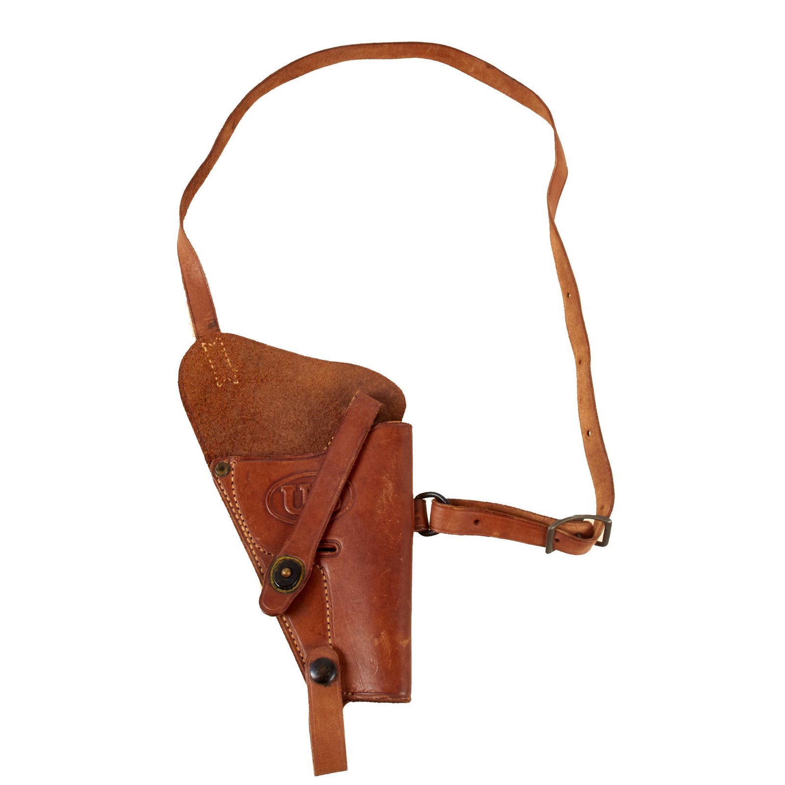 Original U.S. Korean War US Navy Pilot .38 Victory Revolver M3 Shoulder Holster by Boyt Harness - Dated 1953