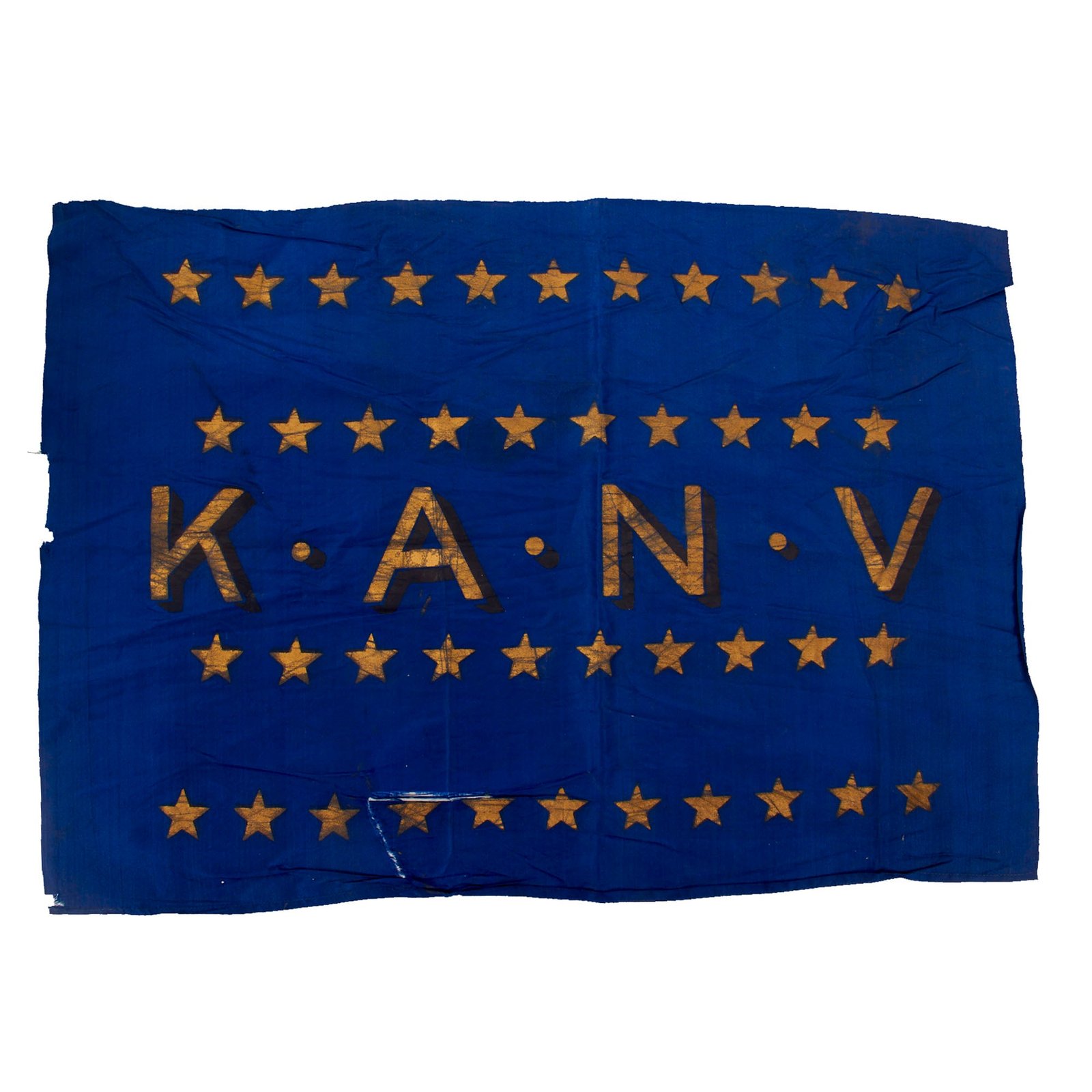 Original U.S. Post-Civil War Kearsarge Association of Naval Veterans Flag for Atlantic Fleet Veterans - 14¼ x 20½”