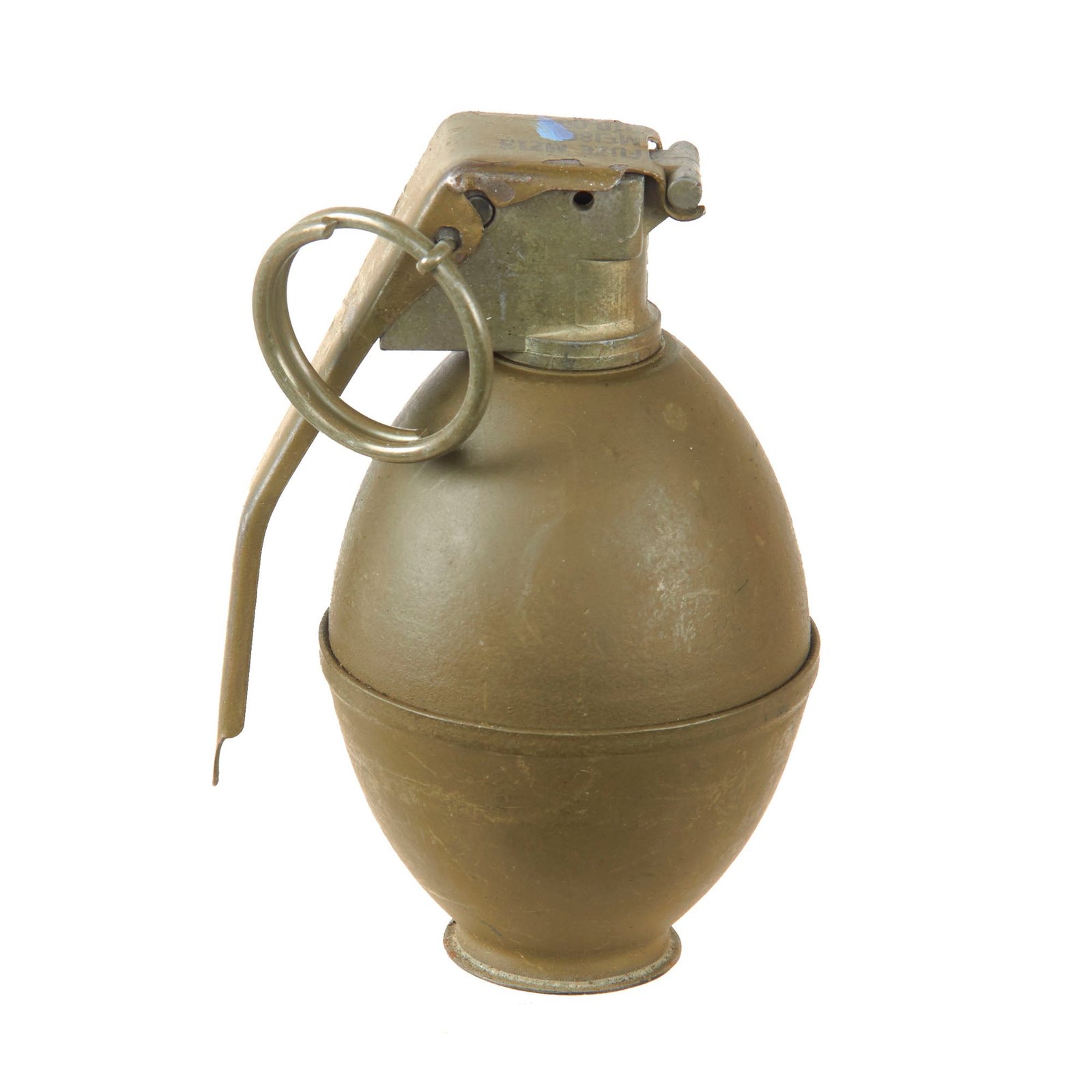 Original U.S. Korean War Vietnam War Rare M26 Lemon Grenade with M213 Fuze - Inert