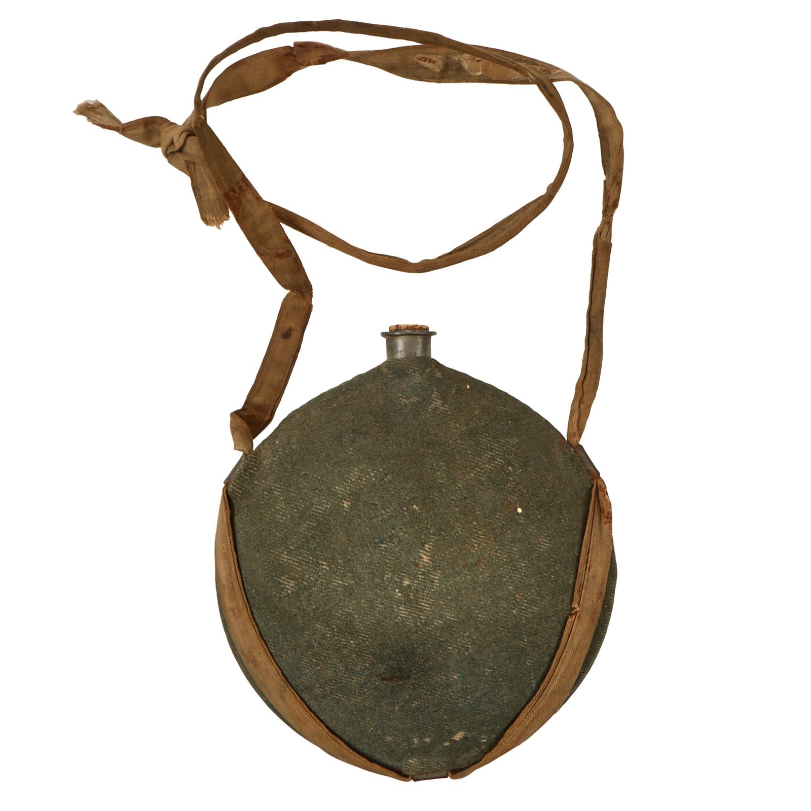 Original U.S. Civil War New York Depot Model 1858 Smooth Side Canteen with Sling & Early Skyblue Cover