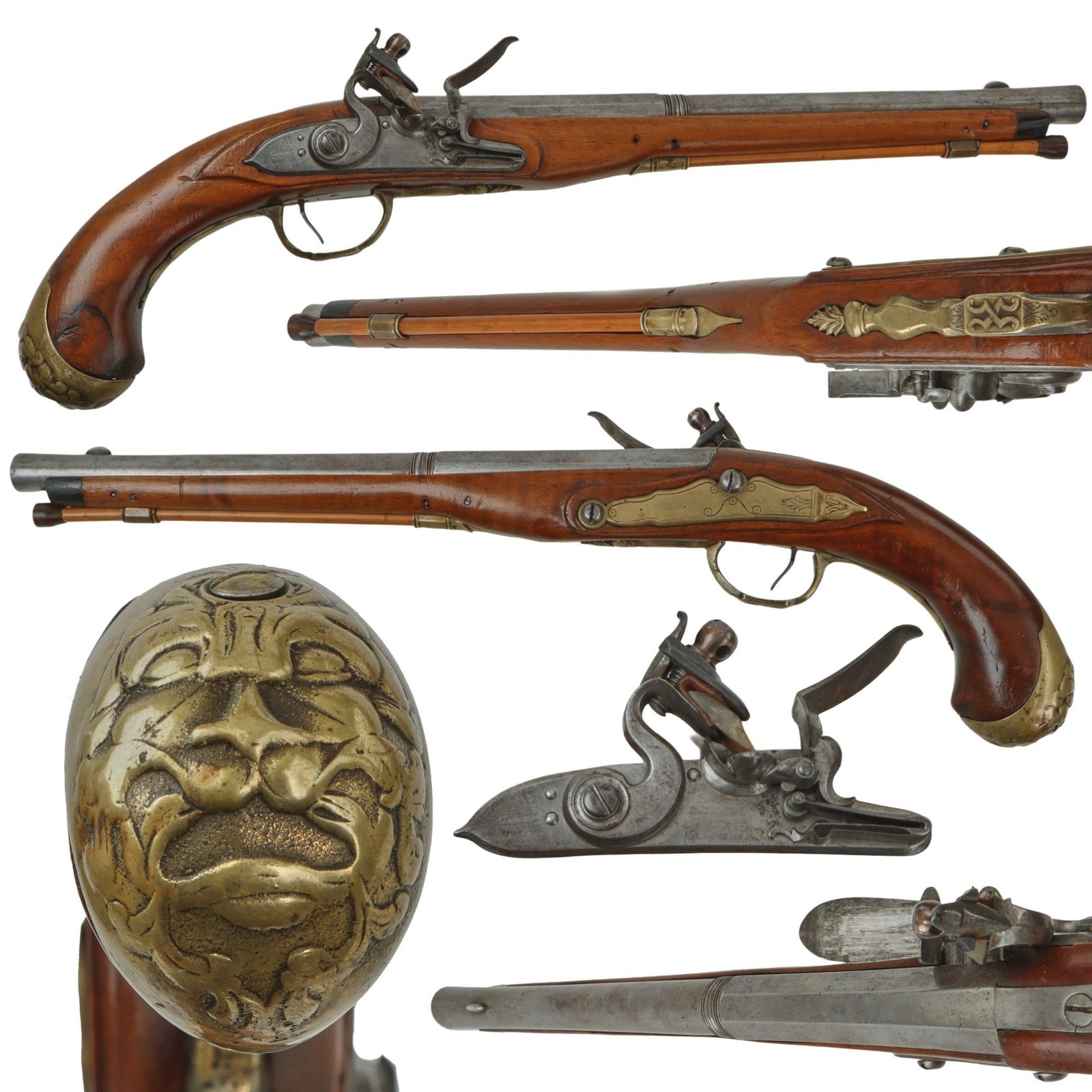 Original Continental Flintlock Holster Pistol - Unmarked  - Circa 1740–1760