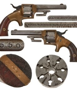 Original U.S. Civil War Era Lucius W. Pond Front Loading Revolver .22cal Revolver with Removable Chambers - Serial 550