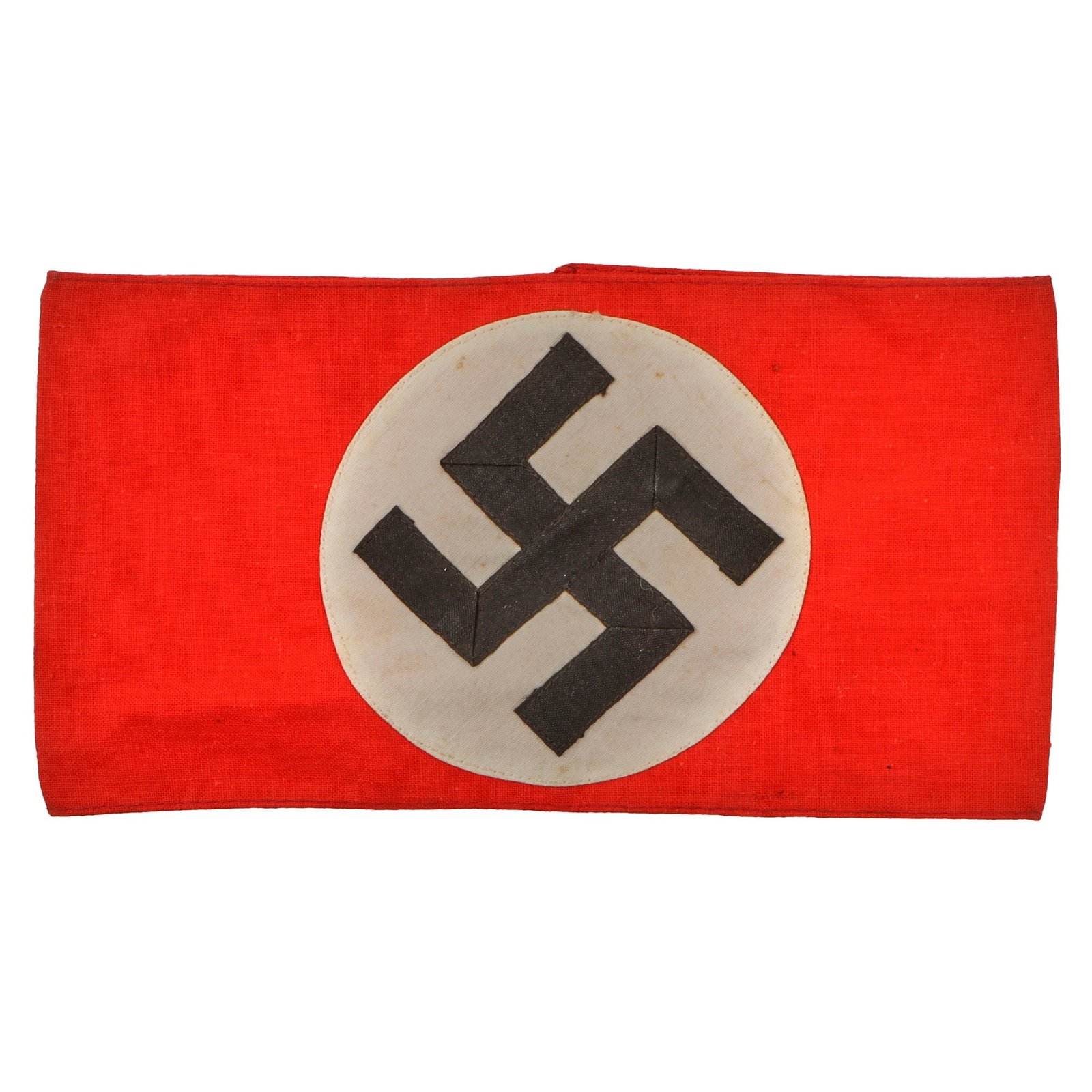Original German WWII NSDAP & SA Multi-piece Cotton Armband with Paper RZM A4/148 Tag