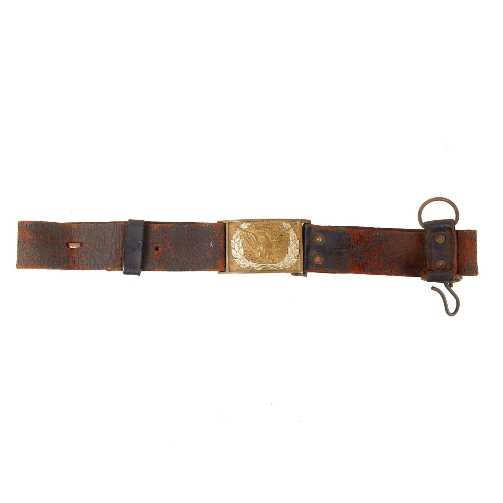 Original U.S. Civil War M1851 U.S. Army Mounted Service Cavalry Enlisted Saber Belt with Saber Hanger