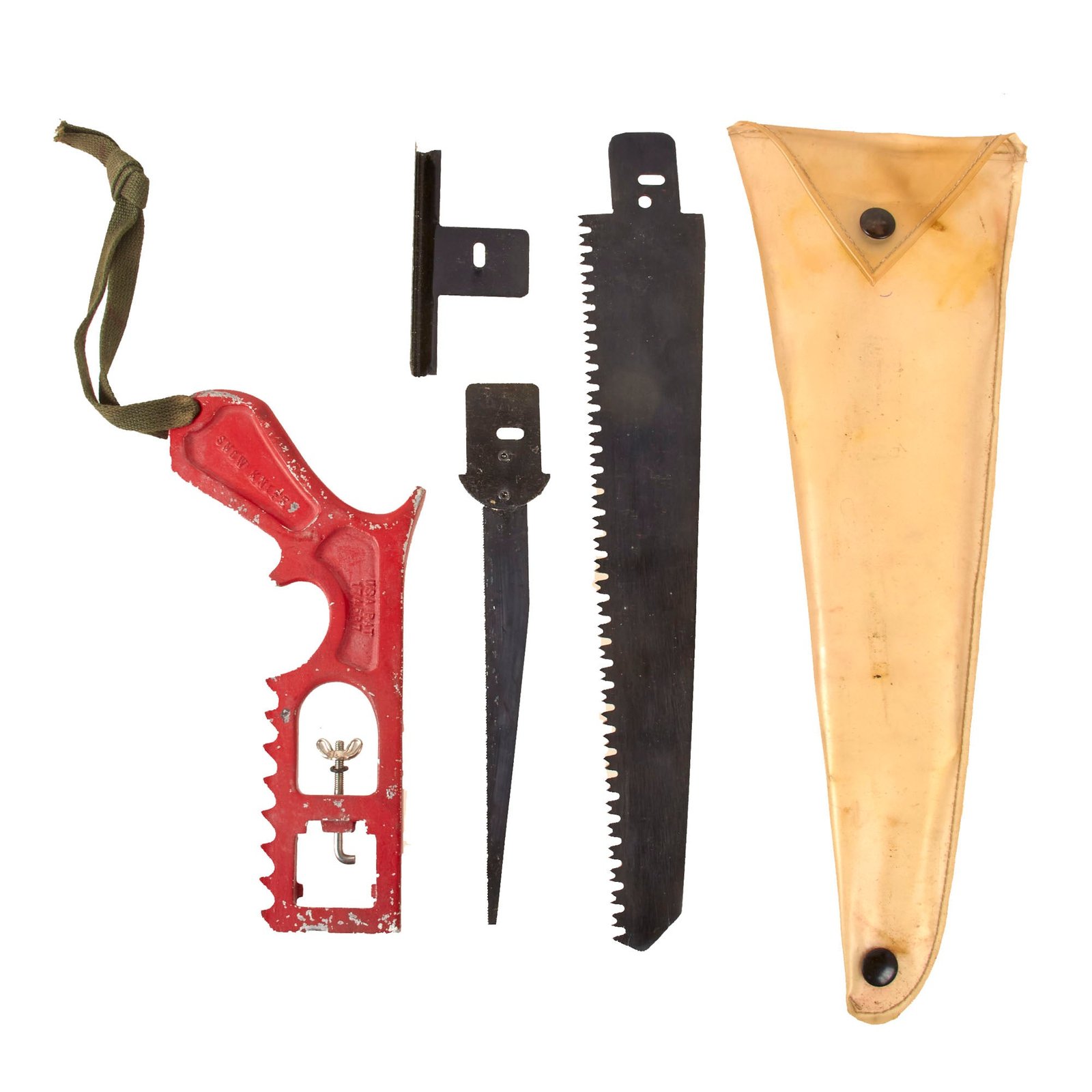 Original U.S. Vietnam War Airman’s Survival Saw Set with Transparent Carrying Case - Complete