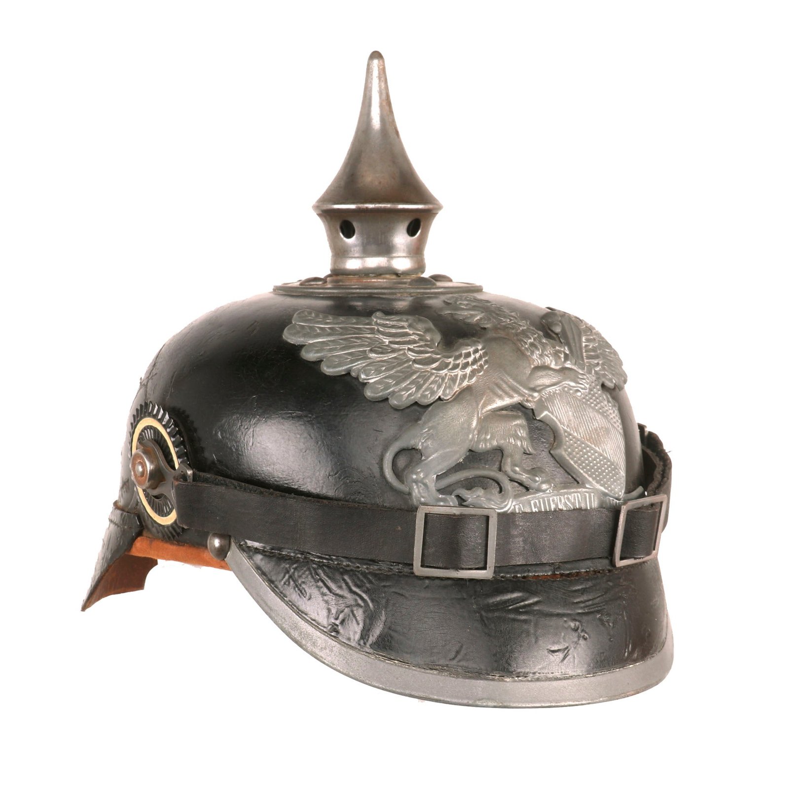 Buy Original Imperial German WWI Grand Duchy of Baden M1915 Infantry EM/NCO Pickelhaube Helmet | Original Firearms Antique For Sale