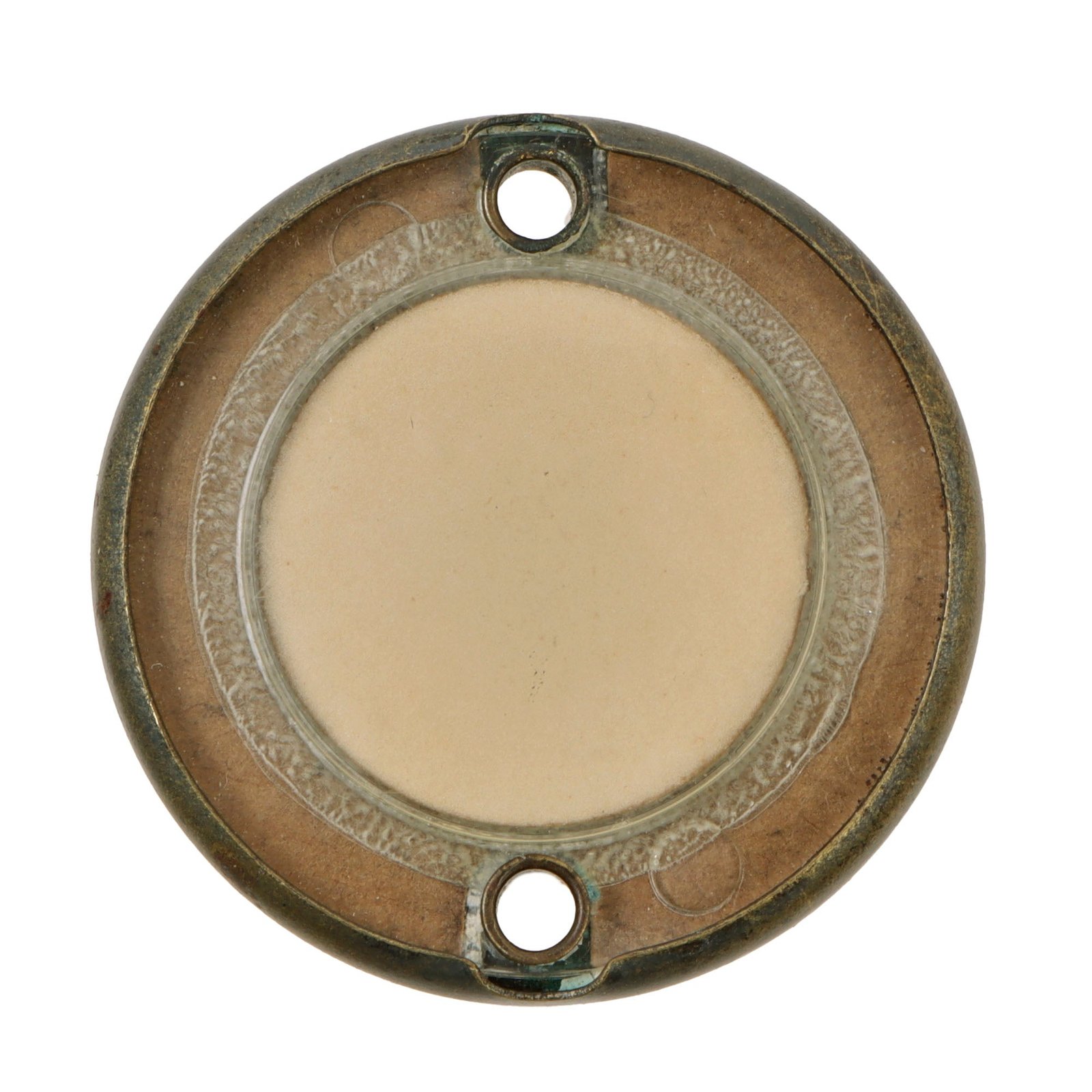 Original U.S. WWII Paratrooper D-Day Normandy Invasion Tie On Luminous Disc Helmet Marker - No Clip
