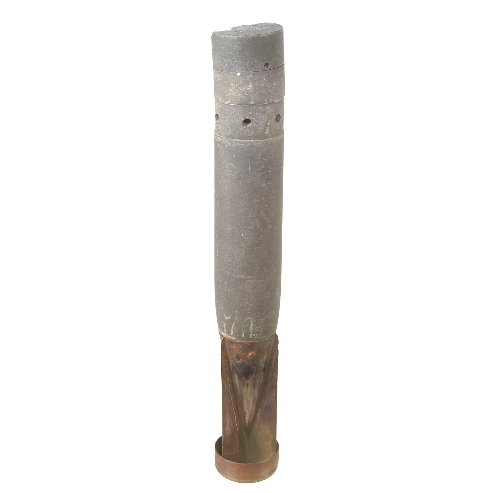 Buy Original German WWII Inert Luftwaffe 1kg Incendiary Fritz Fire Bomb B1 El - Dated 1937 - Material Loss on Head | Original Firearms Antique For Sale